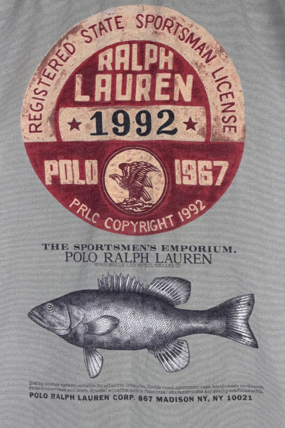Polo Ralph Lauren PRL 1992 Polo Sportsman License Fishing Shirt – Rare Archive Size US XL / EU 56 / 4 - 9 Thumbnail