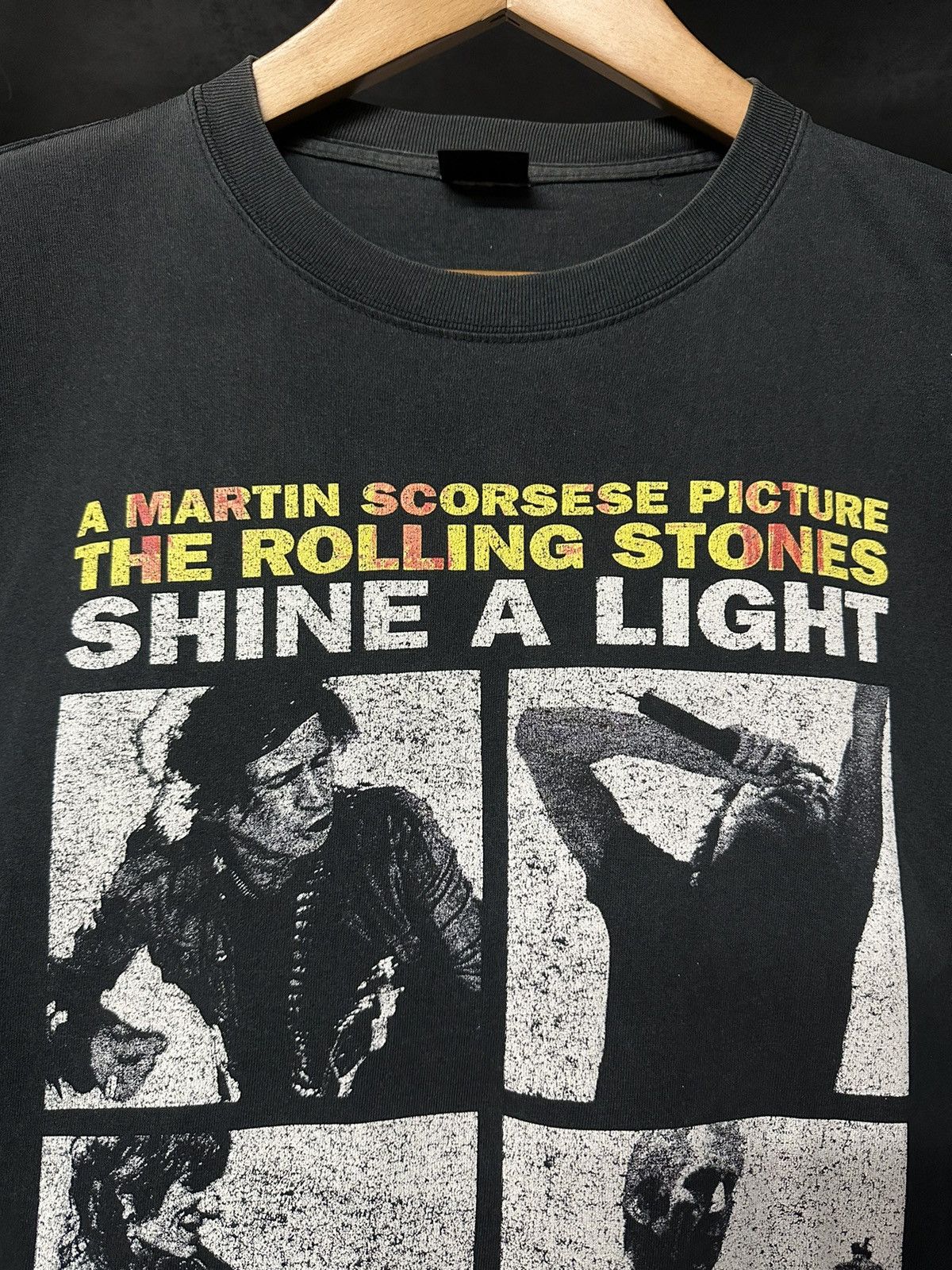 Band Tees × Vintage Vintage The Rolling Stones Shine A Light Faded Tee Size US L / EU 52-54 / 3 - 4 Thumbnail