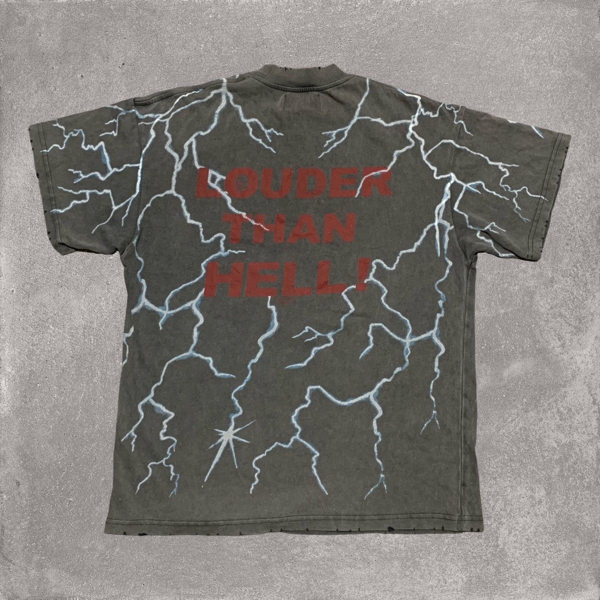 Represent Clo. Represent XS Louder Than Hell Vintage Grey Tee Size US XS / EU 42 / 0 - 2 Thumbnail