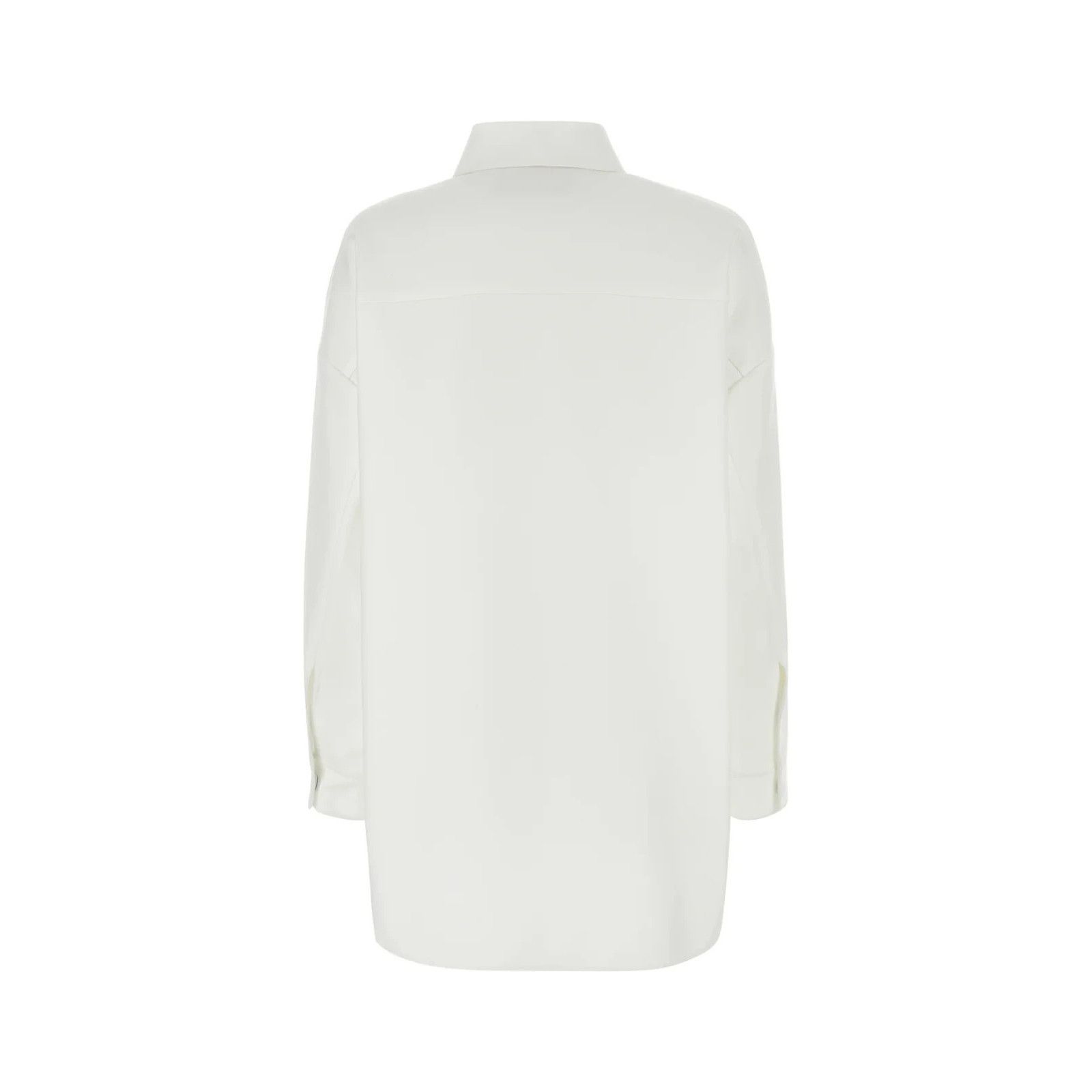 VALENTINO White Cotton Blend Oversize Shirt New & Authentic