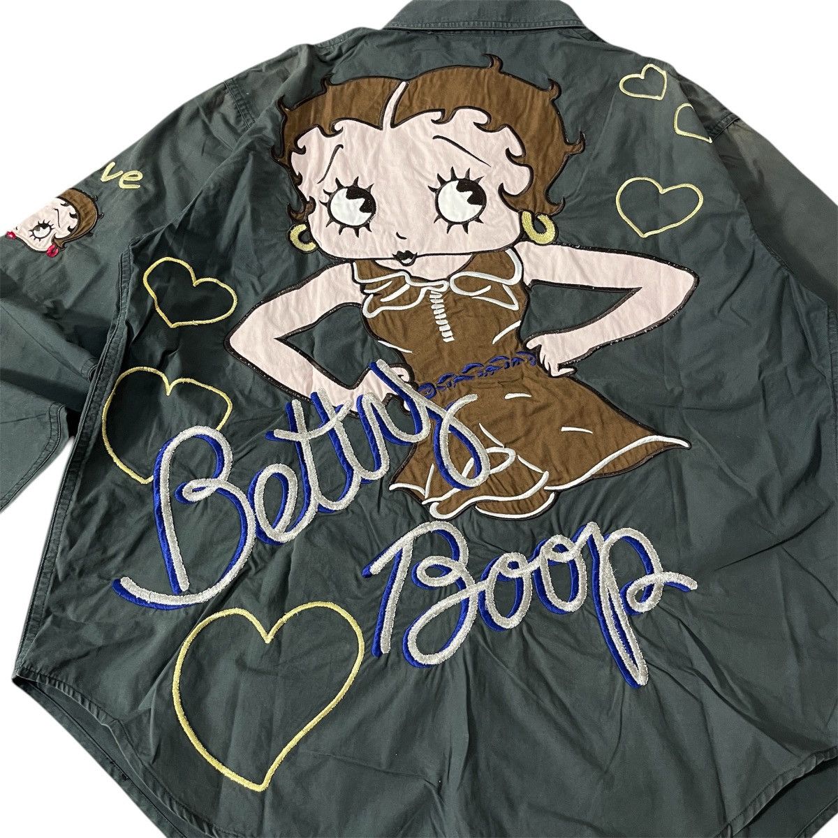 Cartoon Network Vintage Betty Boop Emboidery Long Shirt Size US L / EU 52-54 / 3 - 2 Thumbnail