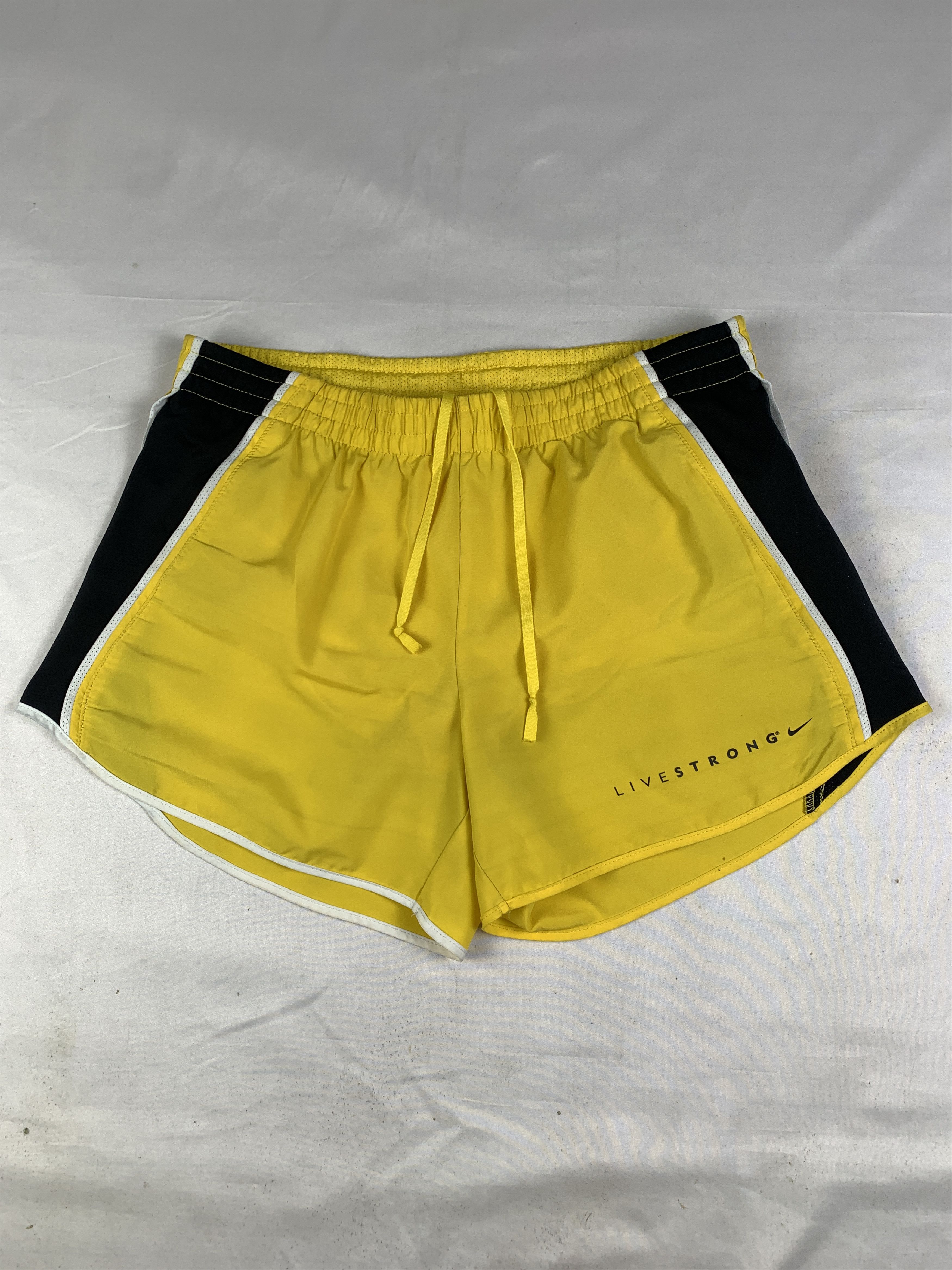 Nike Nike LIVESTRONG Lance Amstrong Yellow Running Shorts (S) Size US 30 / EU 46 - 1 Thumbnail