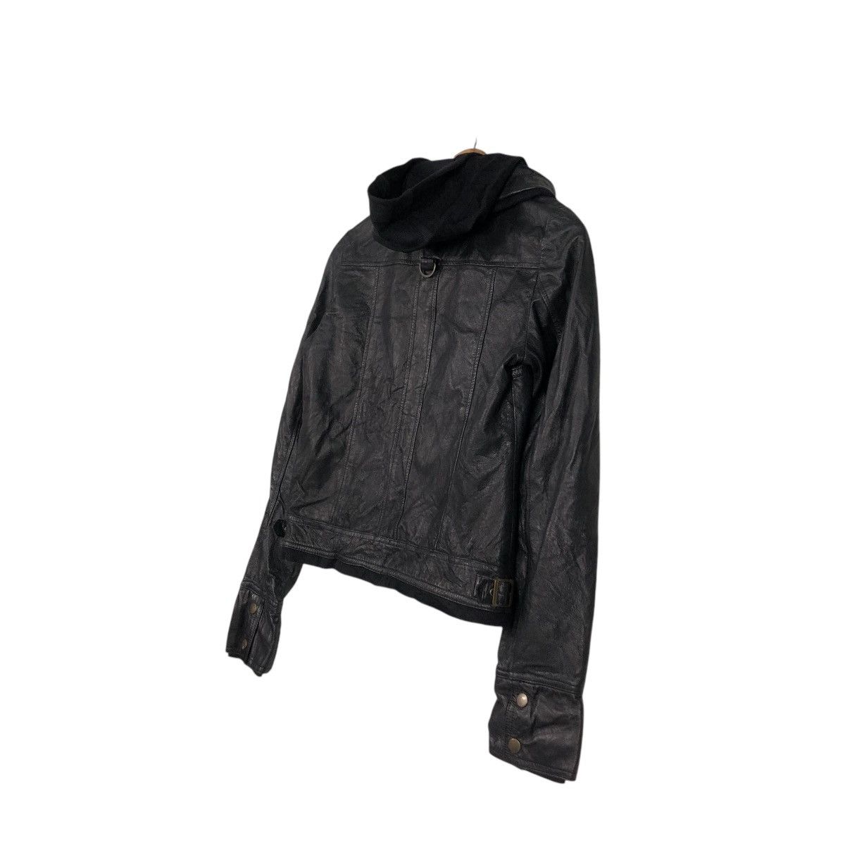 Japanese Brand 🔥VINTAGE CROPPED BIKER LEATHER JACKET BRUSH ISSEY MIYAKE Size US S / EU 44-46 / 1 - 13 Thumbnail