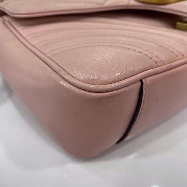 Gucci Gucci Pink Marmont Shoulder Bag-2505 Size ONE SIZE - 7 Thumbnail