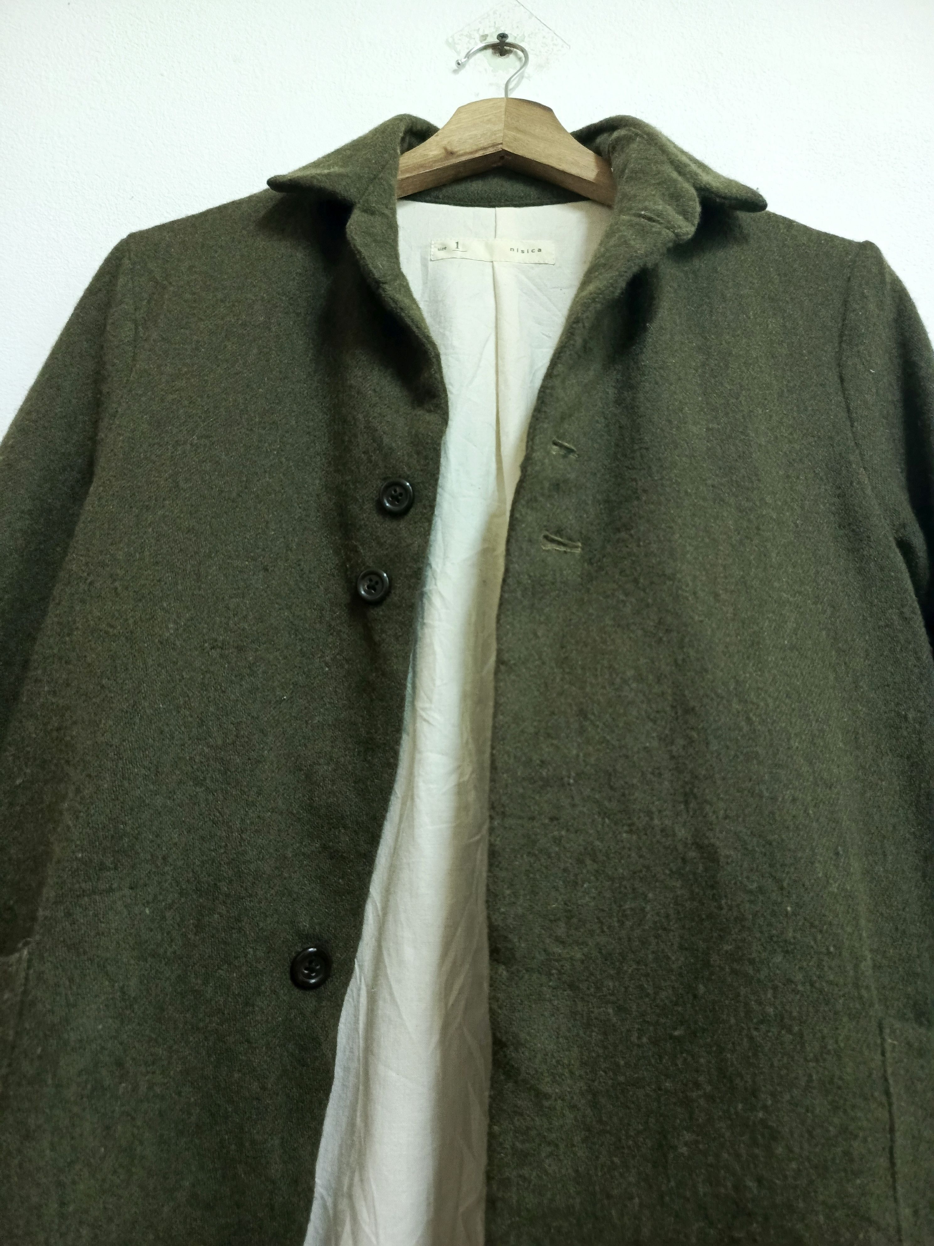 Designer × Japanese Brand Nisica Japan Sack Jacket / Coat - light wool blend Size 34S - 6 Thumbnail