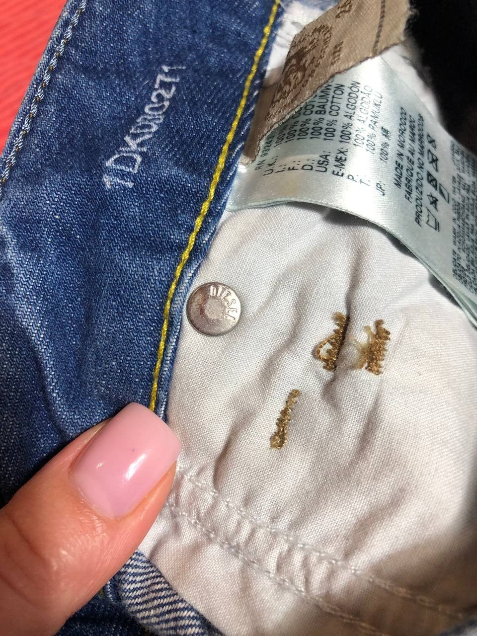 Diesel × Vintage Vintage Y2K Diesel Washed Distressed Denim Jeans Slim Size US 26 / EU 42 - 10 Thumbnail