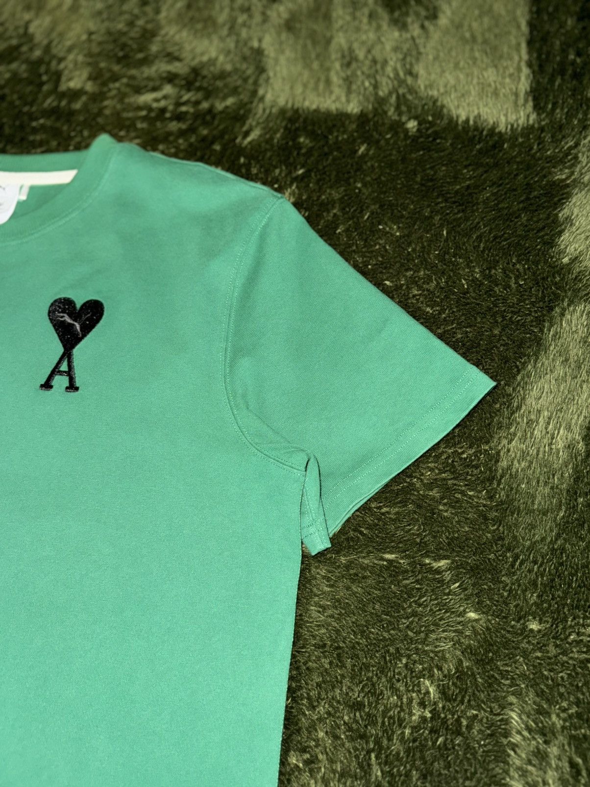 AMI × Puma [L] Puma x AMI Embroidered Logo T-Shirt Verdant Green Size US L / EU 52-54 / 3 - 4 Thumbnail