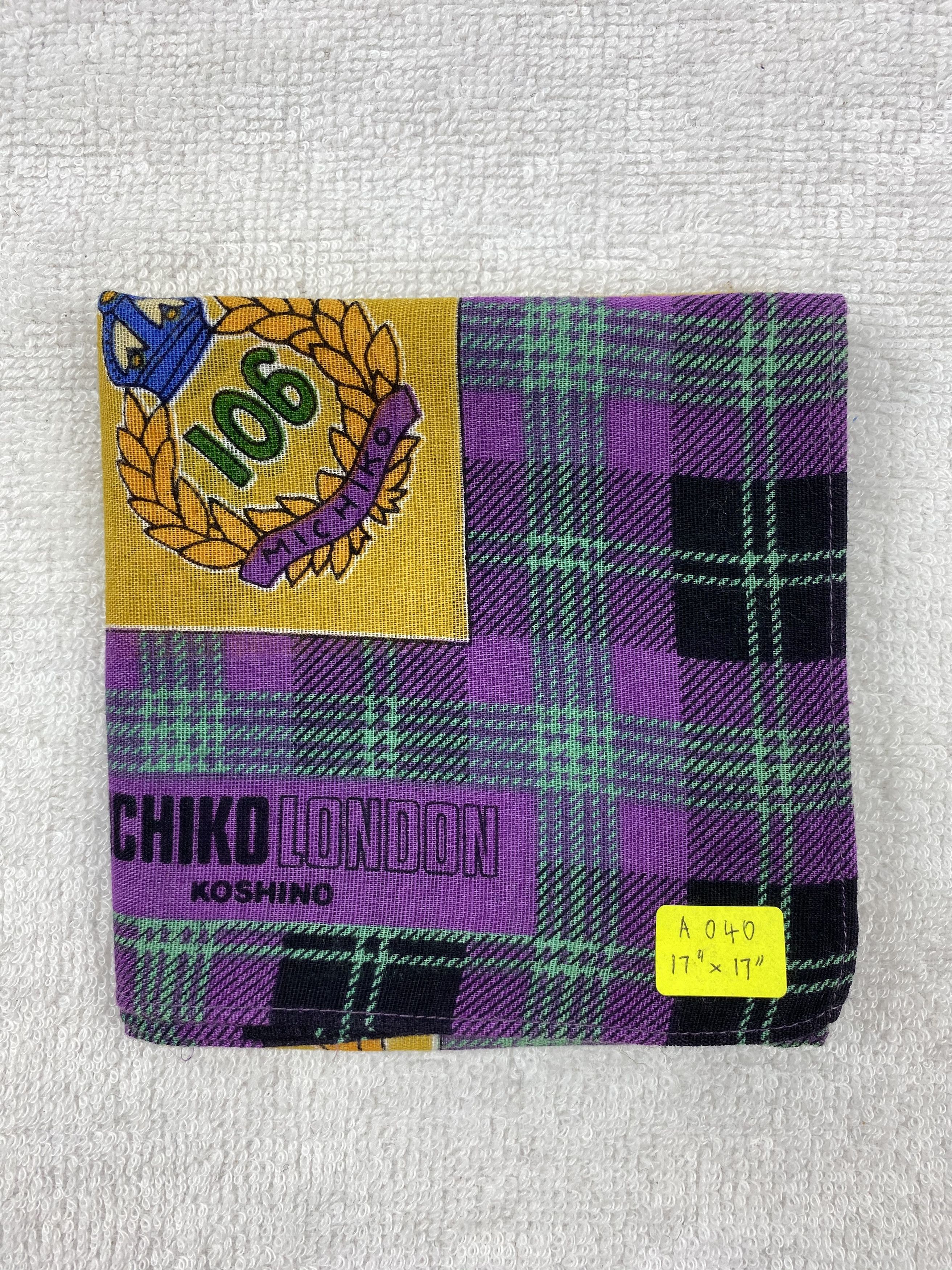 Michiko Koshino London × Vintage Michiko Koshino London Handkerchief / Bandana / Neckerchief Size ONE SIZE - 6 Thumbnail