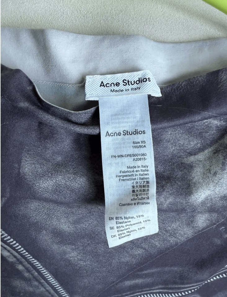 Acne Studios Bodycon Maxi Dress Size XS / US 0-2 / IT 36-38 - 3 Thumbnail