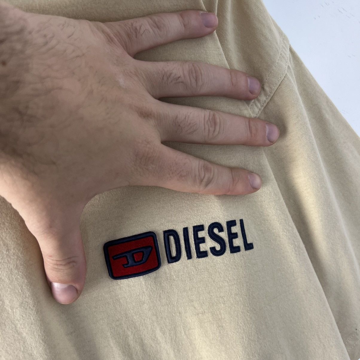 Diesel Diesel Mini Embroidered Logo Oversized Vintage T-Shirt Size US L / EU 52-54 / 3 - 3 Thumbnail