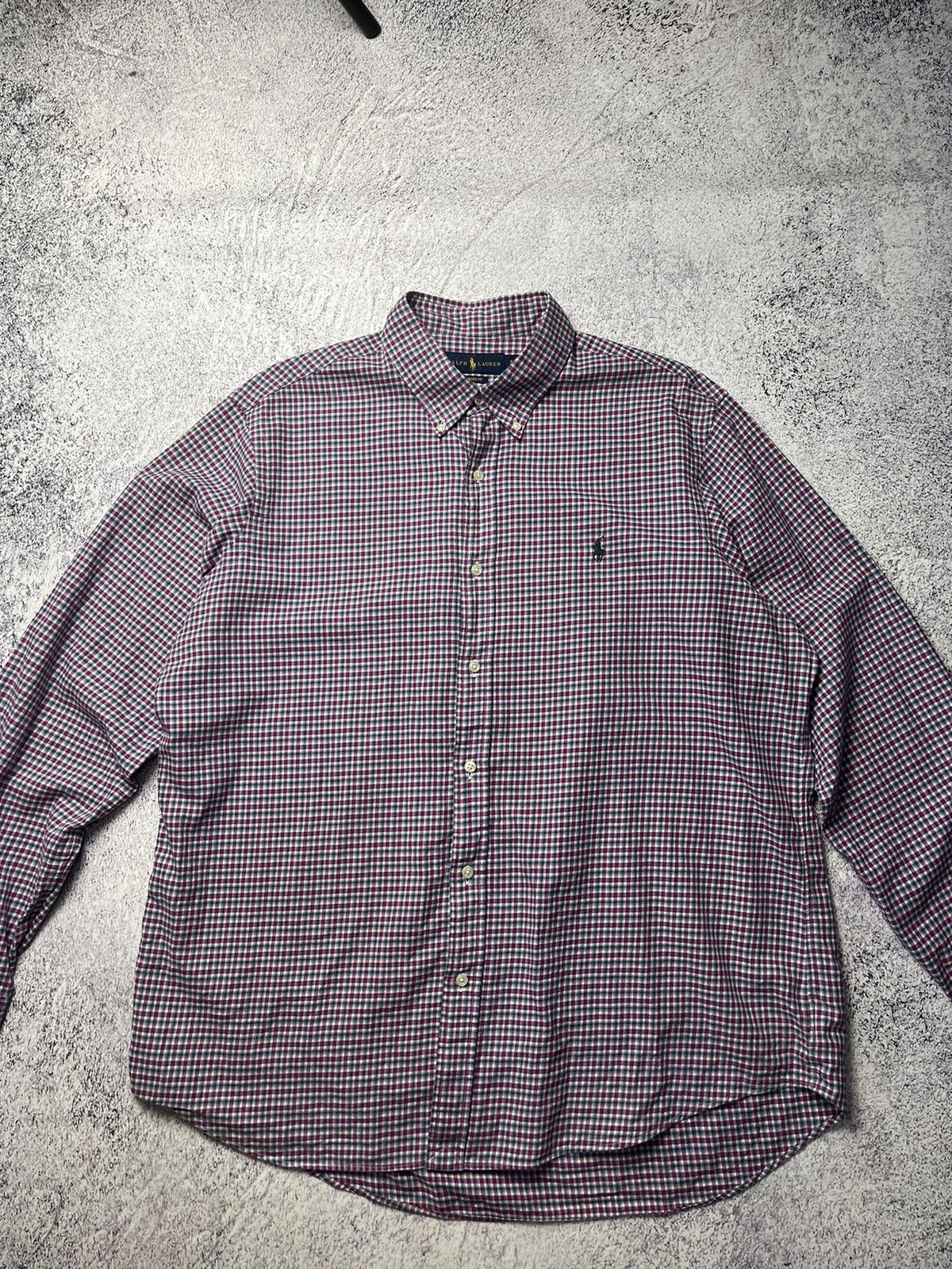 Flannel Men's Vintage RALPH LAUREN Rare Striped Flannel Plaid Shirt Size US XL / EU 56 / 4 - 3 Thumbnail