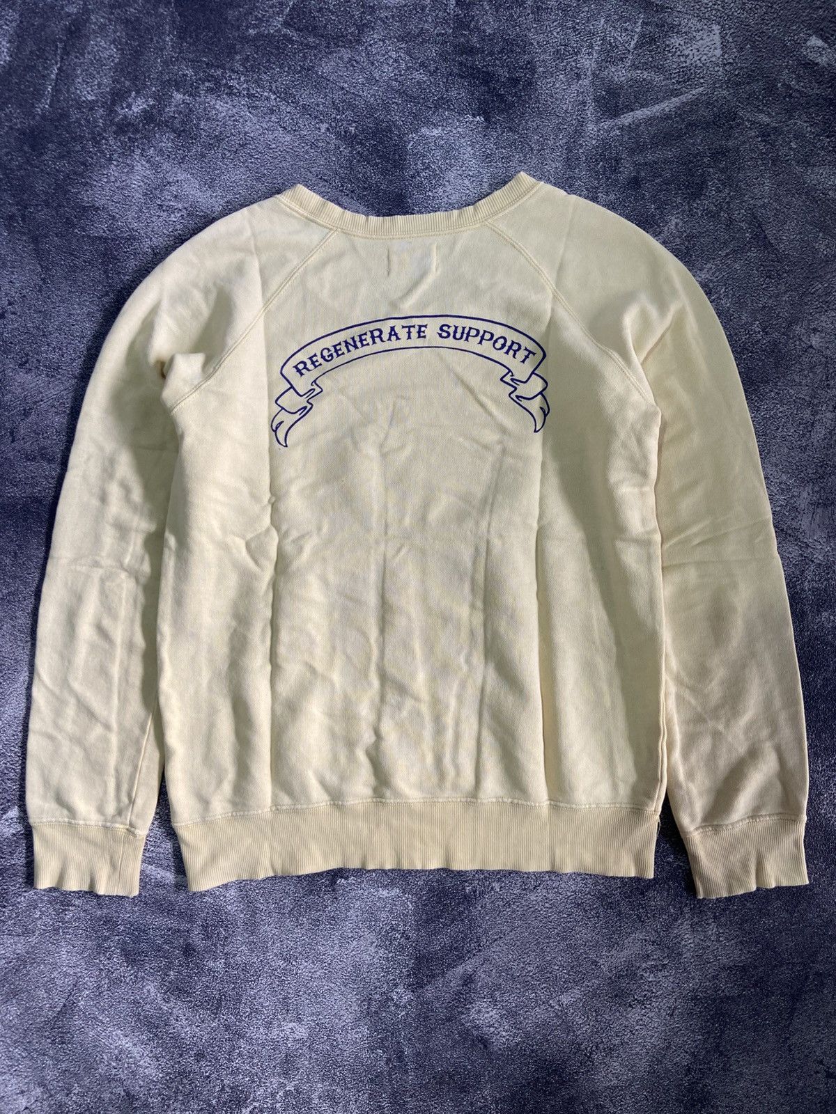 If Six Was Nine × Japanese Brand × Le Grande Bleu (L.G.B.) Vintage Rodeo Crown Skull Thrashed Sweatshirt Size US M / EU 48-50 / 2 - 7 Thumbnail