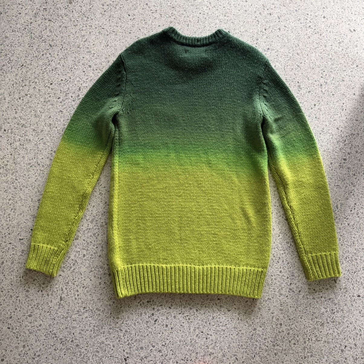 Palace Palace Gradient Dye Rib Knit Sweater (Green) Size US S / EU 44-46 / 1 - 2 Thumbnail