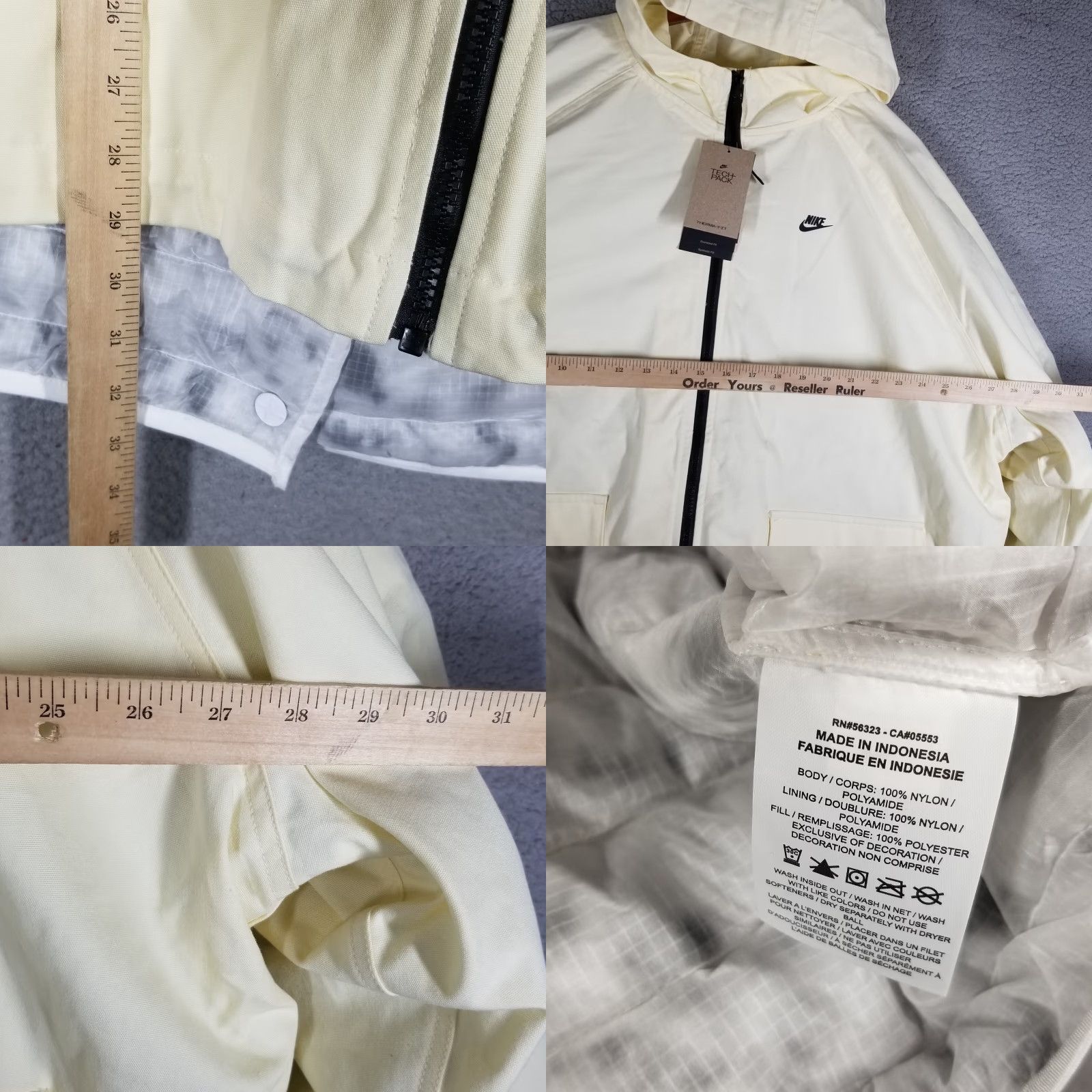 Nike VINTAGE Nike Women's 3-in-1 Therma-Fit Jacket Casual Fall Winter Puffer Cream White Size L / US 10 / IT 46 - 8 Thumbnail
