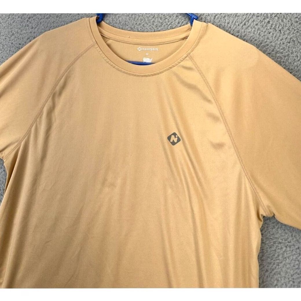 Logo 7 Naviskin Shirt Adult Medium Yellow Logo Workout Gym Activewear Long Sleeve Mens Size US M / EU 48-50 / 2 - 6 Thumbnail