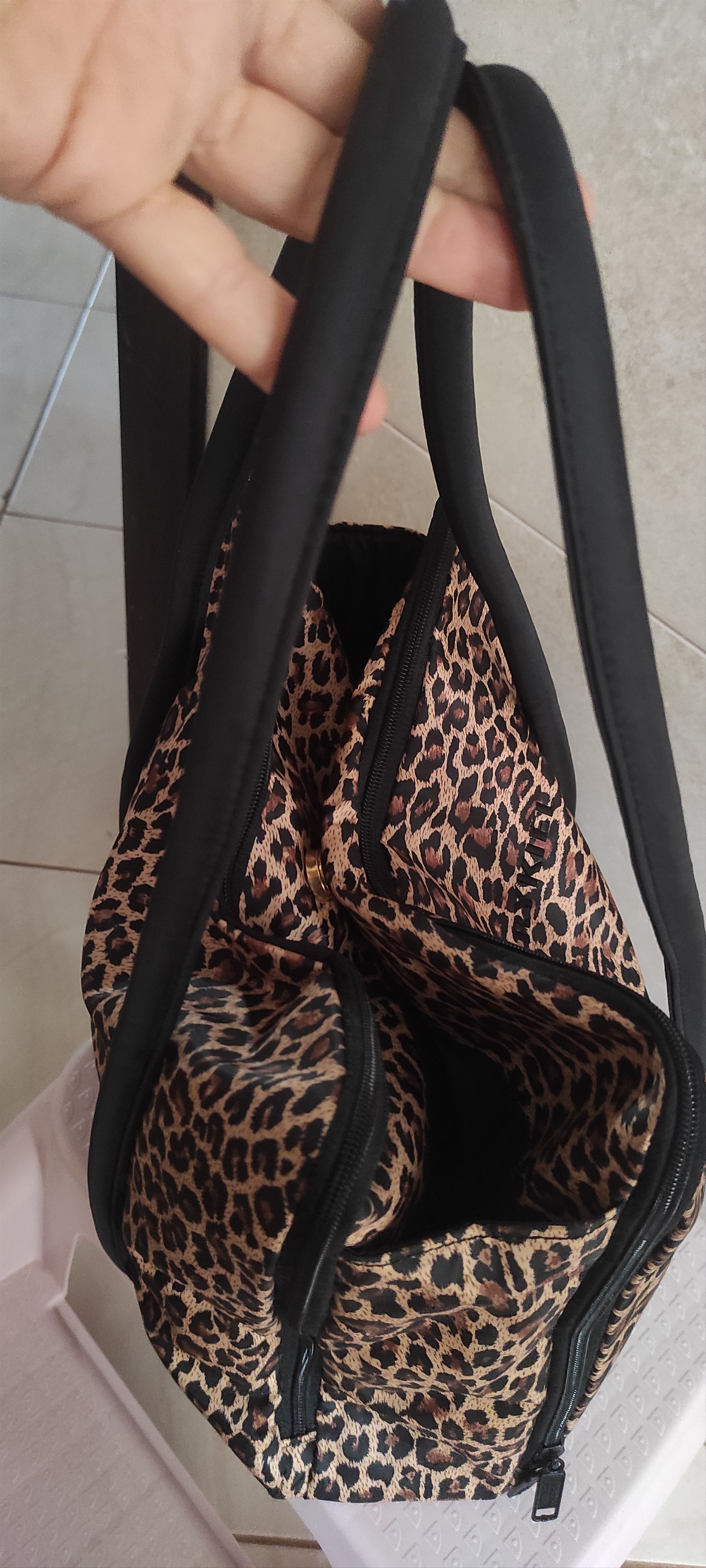 Sonia Rykiel Sonia RYKIEL Paris. Brown Panther Print Nylon Tote Bag Size ONE SIZE - 13 Thumbnail