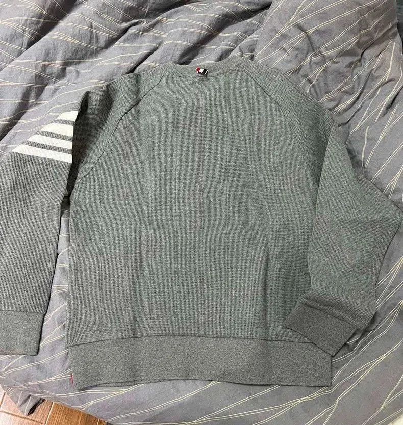 Thom Browne Thom Browne Waffle Stripe Sweatshirt . Size US M / EU 48-50 / 2 - 2 Thumbnail