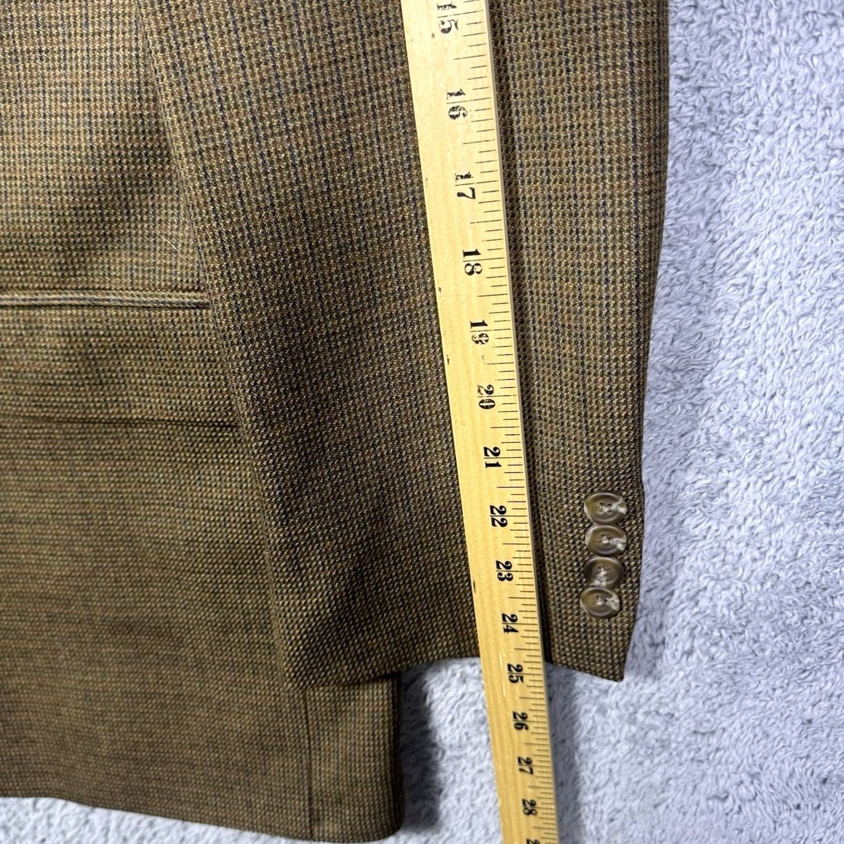 Ralph Lauren Ralph Lauren Blazer Mens 40R Lambswool 3 Button Houndstooth Size 40R - 5 Thumbnail