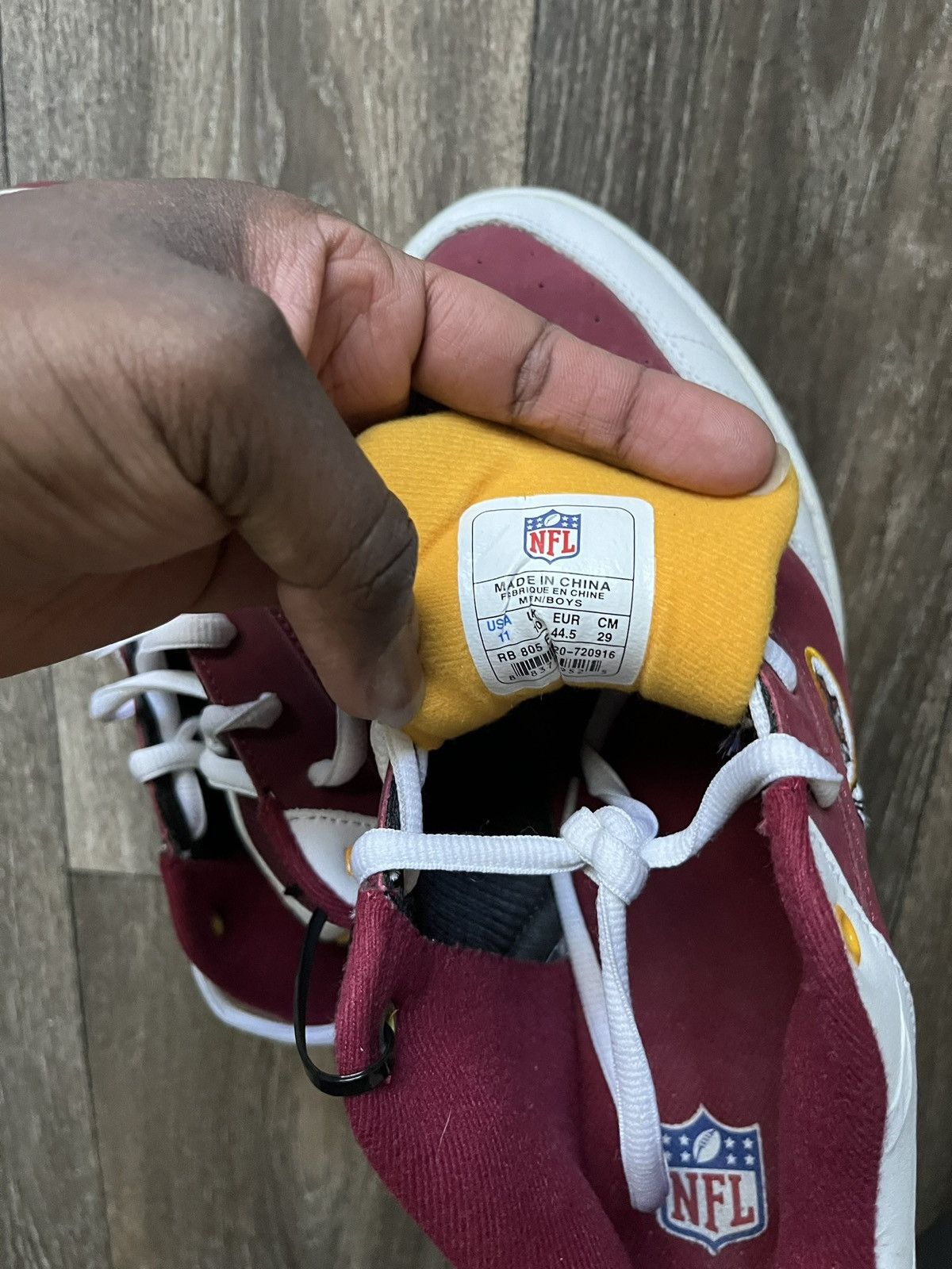Reebok Reebok RB 507 NFL Washington Redskins Men's Sneakers Size US 11 / EU 44 - 5 Thumbnail