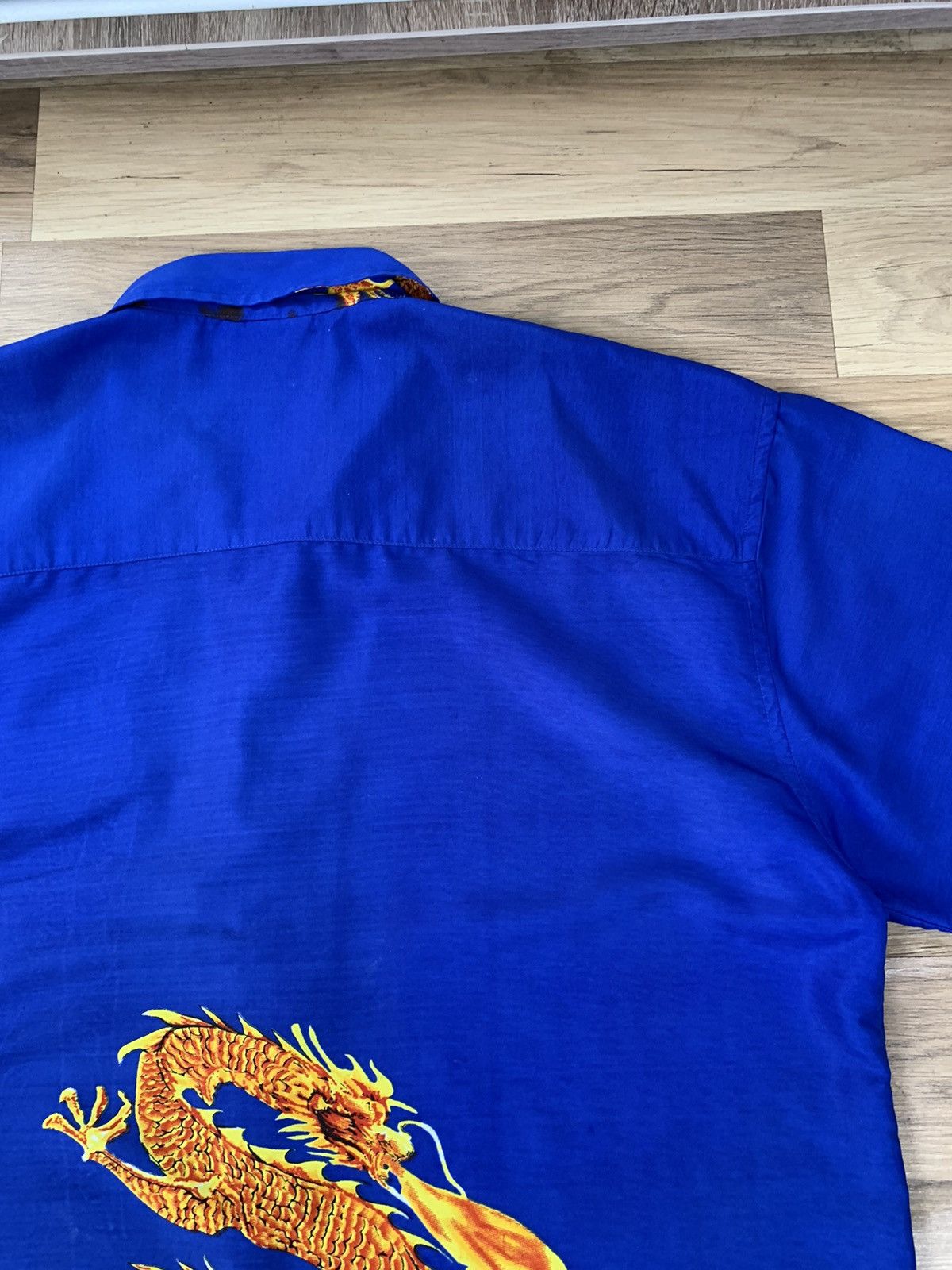 Vintage Vintage Y2K Japanese Style Dragon Flame Shirt Button Up Size US L / EU 52-54 / 3 - 20 Thumbnail