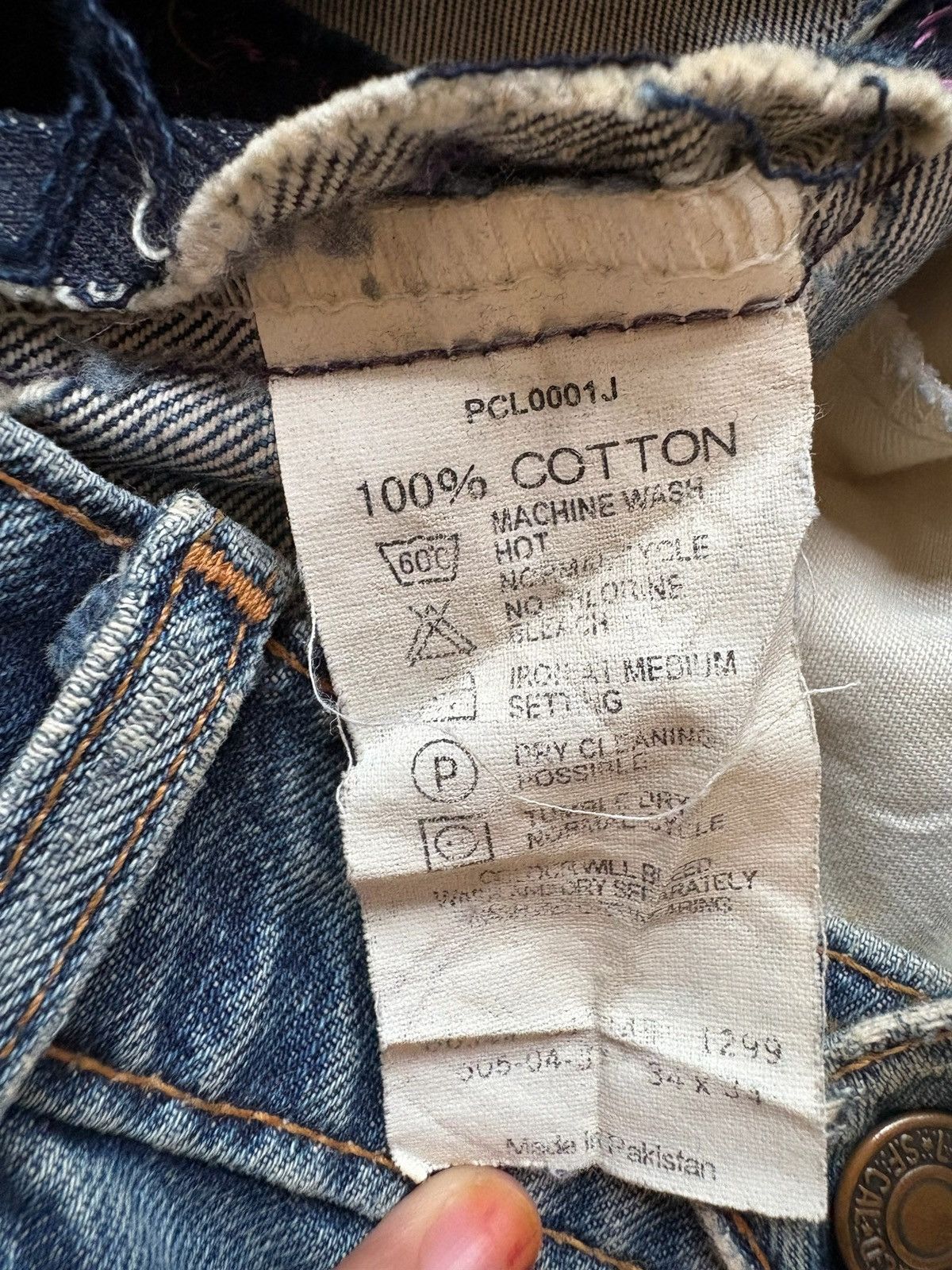 LVC × Levi's × Levi's Vintage Clothing Vintage 90s Levis 505 Orange Tab Patch Distressed Baggy Jean Size US 32 / EU 48 - 11 Thumbnail
