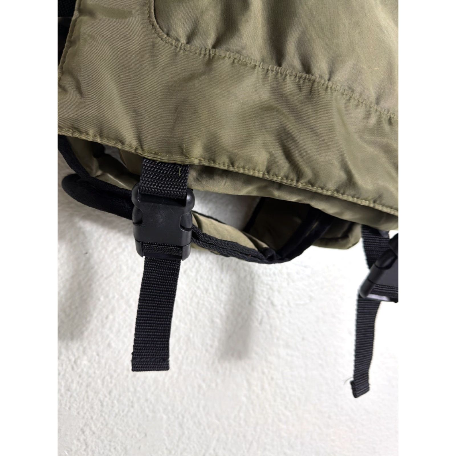 J Brand Toppers Army Green Polyester Sling Bag Messenger Bag Hook Loop Men 13x11x5 Size ONE SIZE - 5 Thumbnail