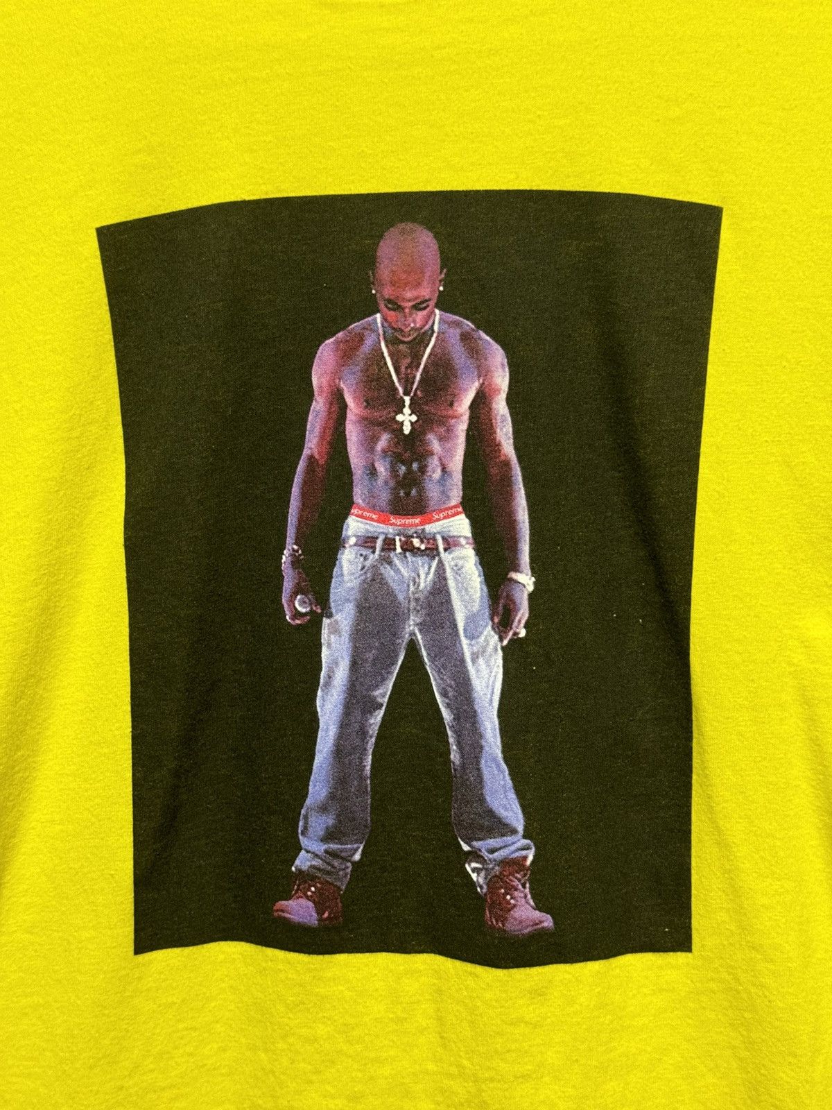 Supreme Supreme Tupac Hologram Tee Yellow Large Size US L / EU 52-54 / 3 - 3 Thumbnail