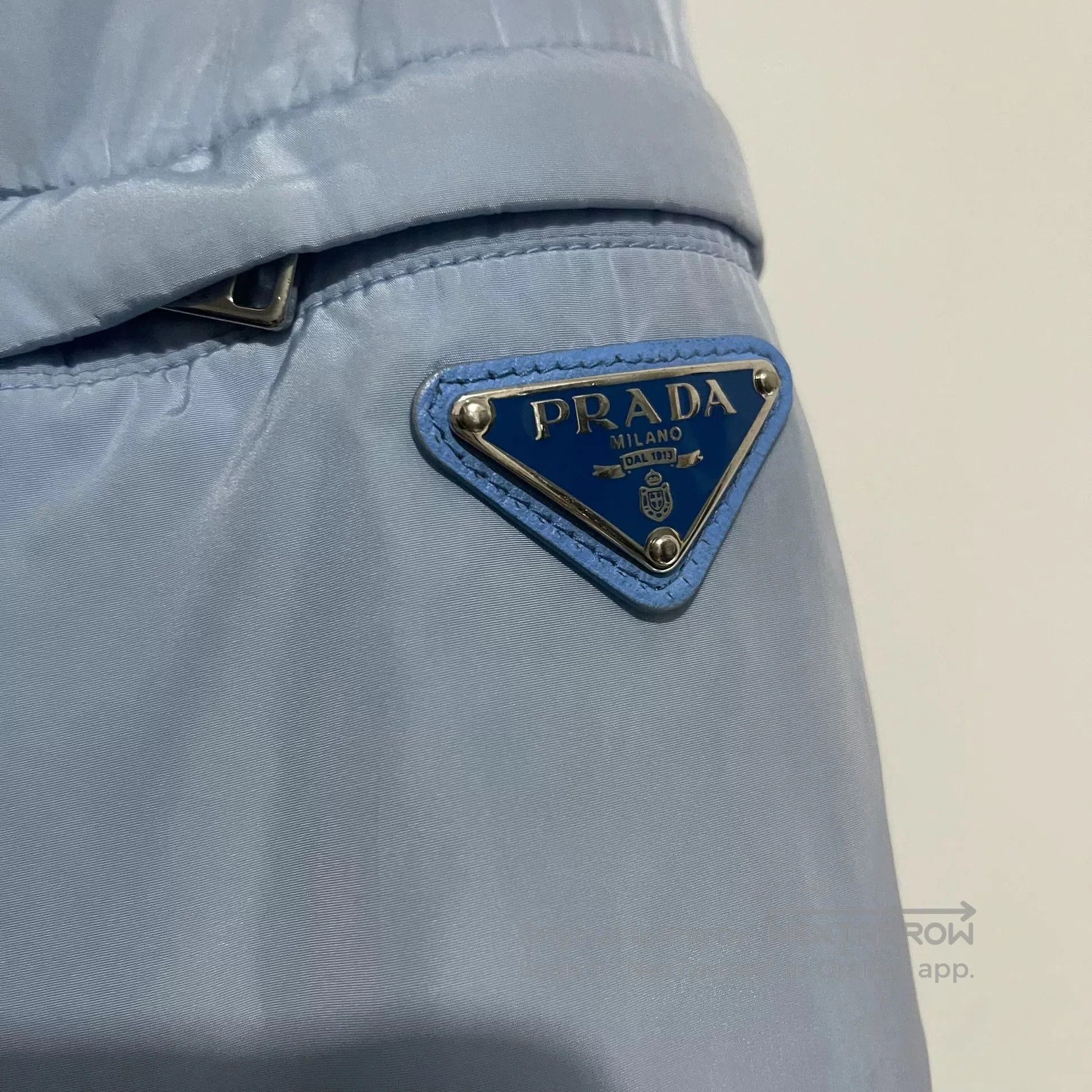 Prada Prada Blue Nylon Cotton Coat. Size US S / EU 44-46 / 1 - 2 Thumbnail