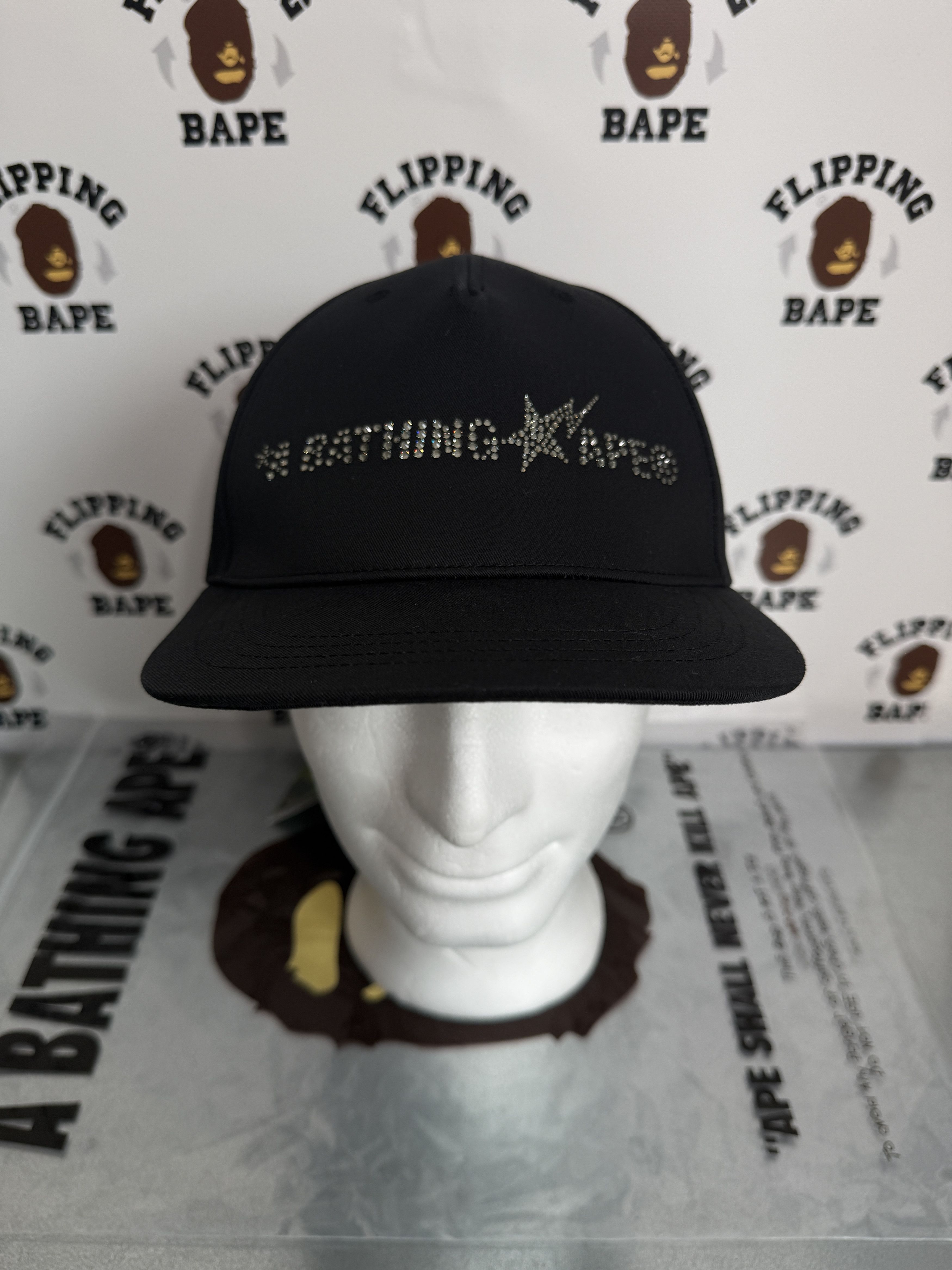 Bape × Swarovski BAPE X SWAROVSKI A BATHING APE LOGO CAP Size ONE SIZE - 14 Thumbnail