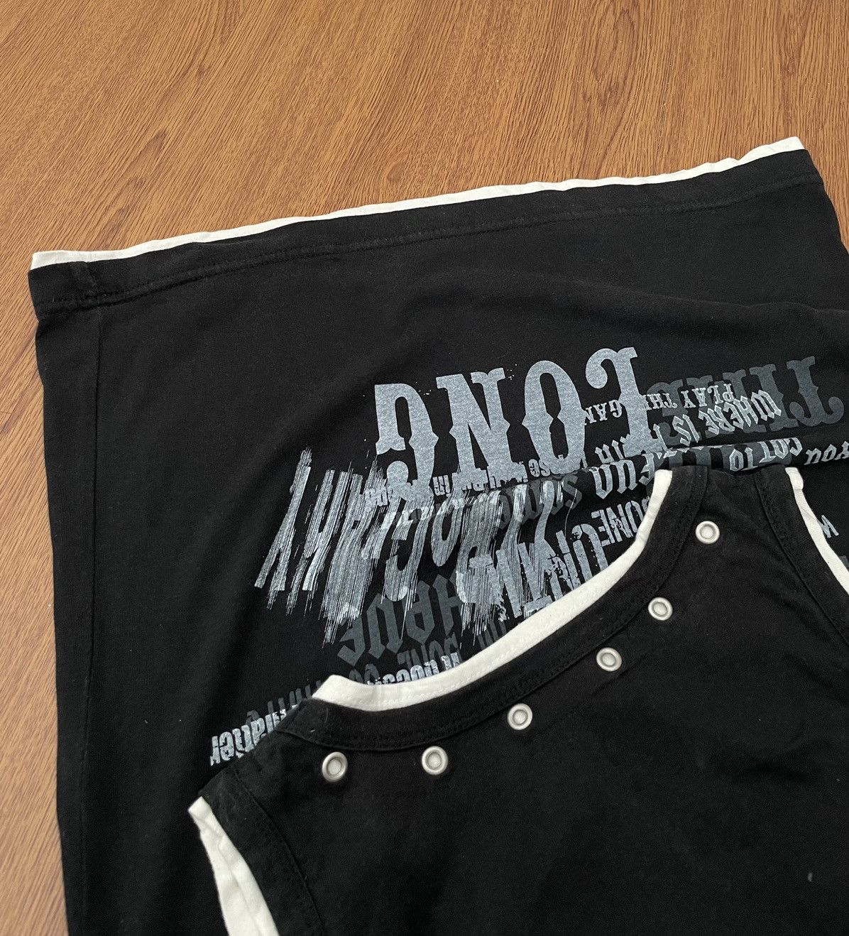 If Six Was Nine × Japanese Brand × Le Grande Bleu (L.G.B.) Words poem punk style Size US L / EU 52-54 / 3 - 3 Thumbnail