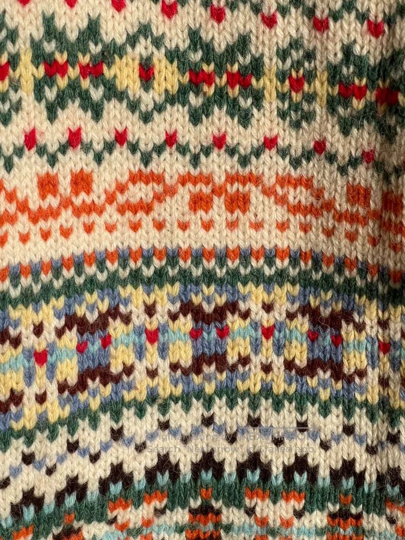 Junya Watanabe Junya Watanabe one-size-fits-all Wool Knit Crochet Fair Isl Size 23" - 6 Thumbnail