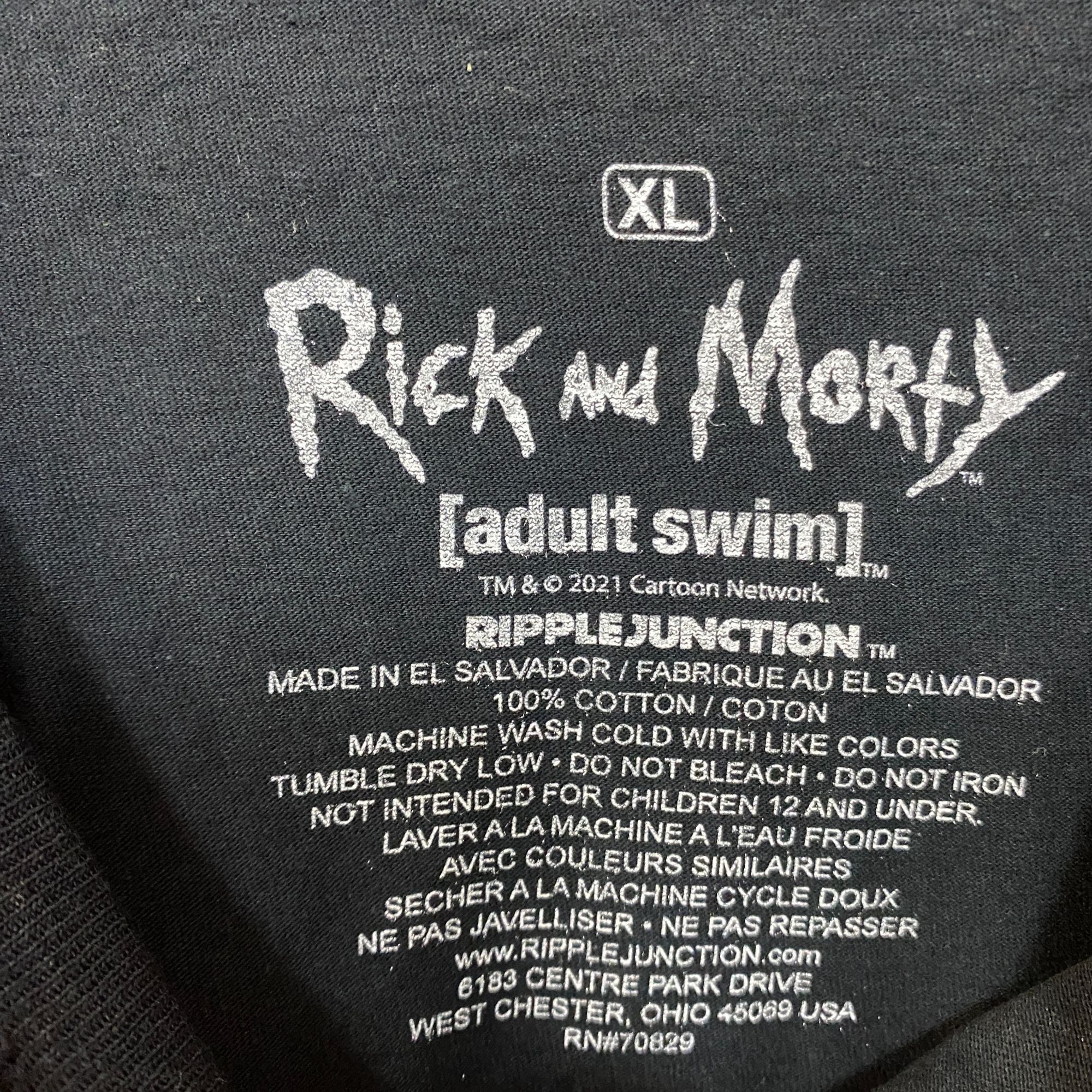 Ripple Junction Adult Swim Rick & Morty Acid Trip T-Shirt XL Size US XL / EU 56 / 4 - 5 Thumbnail
