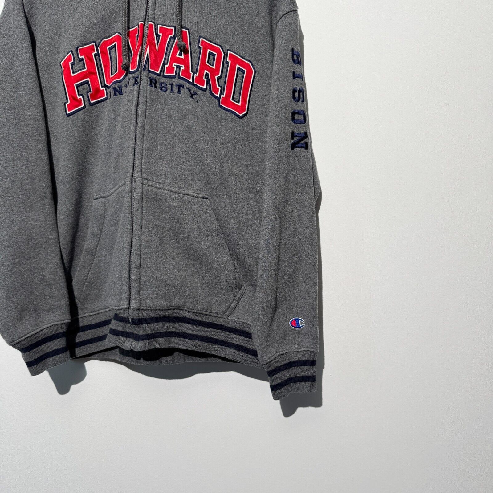 Champion × Vintage Champion Unisex Gray Cotton Zip Hoodie Size S Howard Size US S / EU 44-46 / 1 - 5 Thumbnail