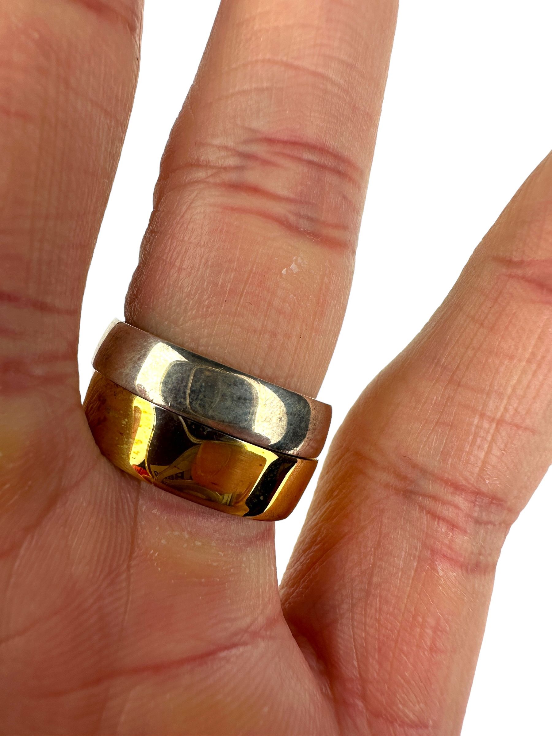Undercover Undercover Gold and Silver Skull Ring Size ONE SIZE - 7 Thumbnail