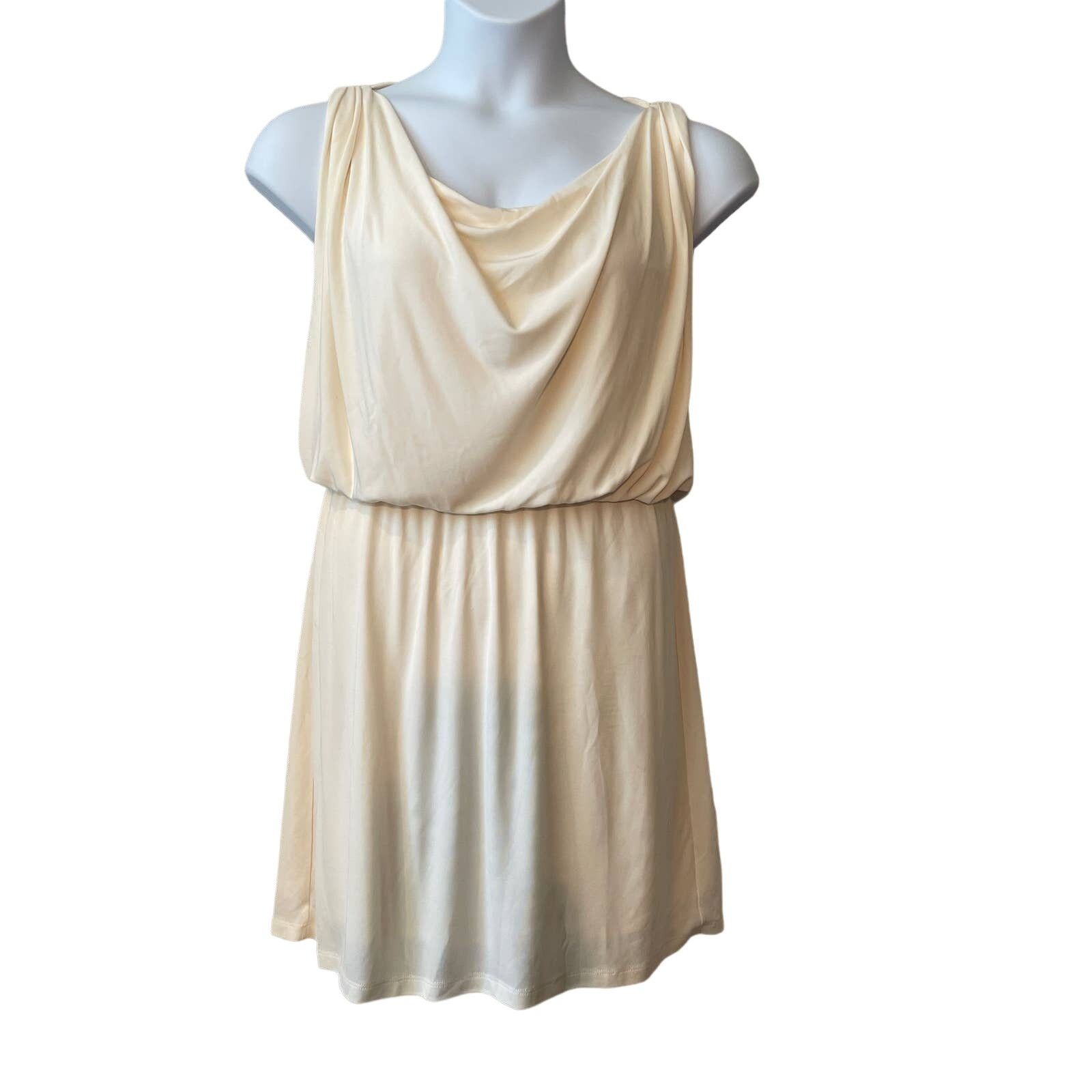 Halston Heritage Halston Heritage Cowl Neck Jersey Mini Dress Size Medium Size M / US 6-8 / IT 42-44 - 1 Thumbnail