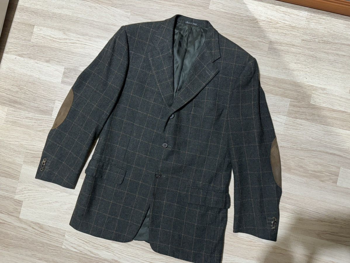 Corneliani × Designer Corneliani plaid wool cashmere blazer 48R Size 48R - 2 Thumbnail