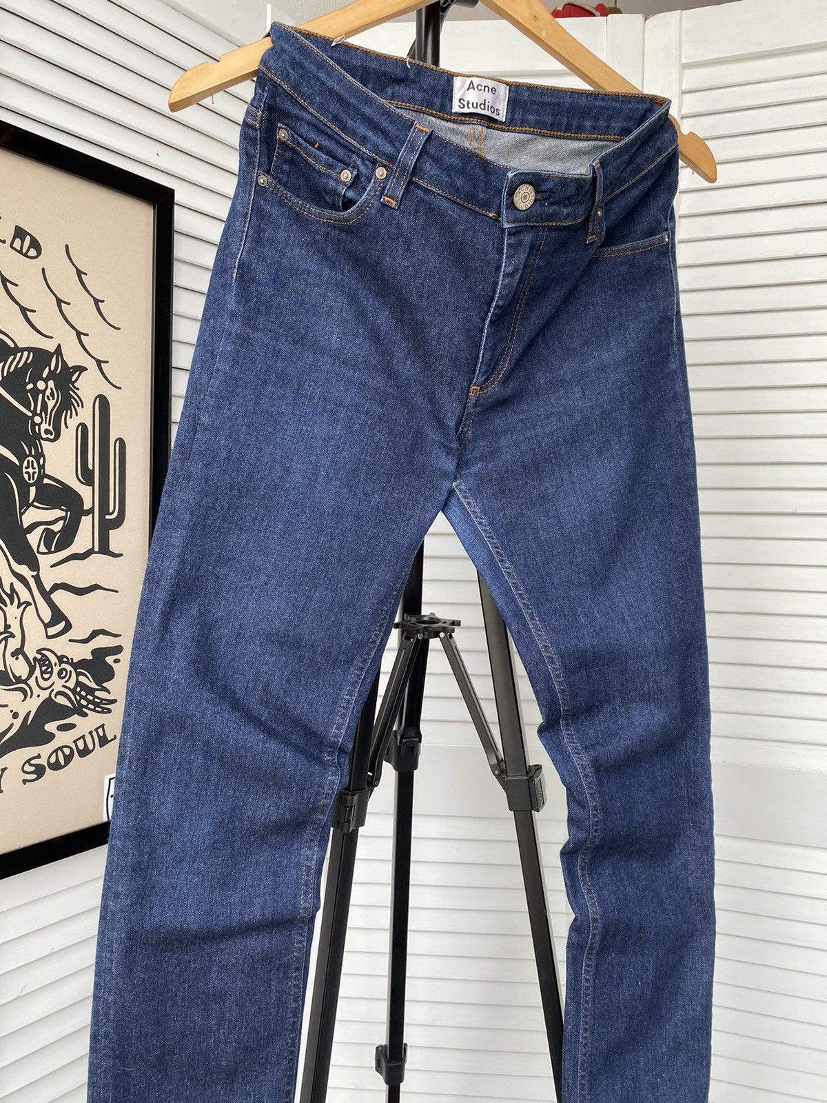 Acne Studios Acne Studios Flex Raw Reform Stretch Slim Denim Pants Size 28" / US 6 / IT 42 - 4 Thumbnail