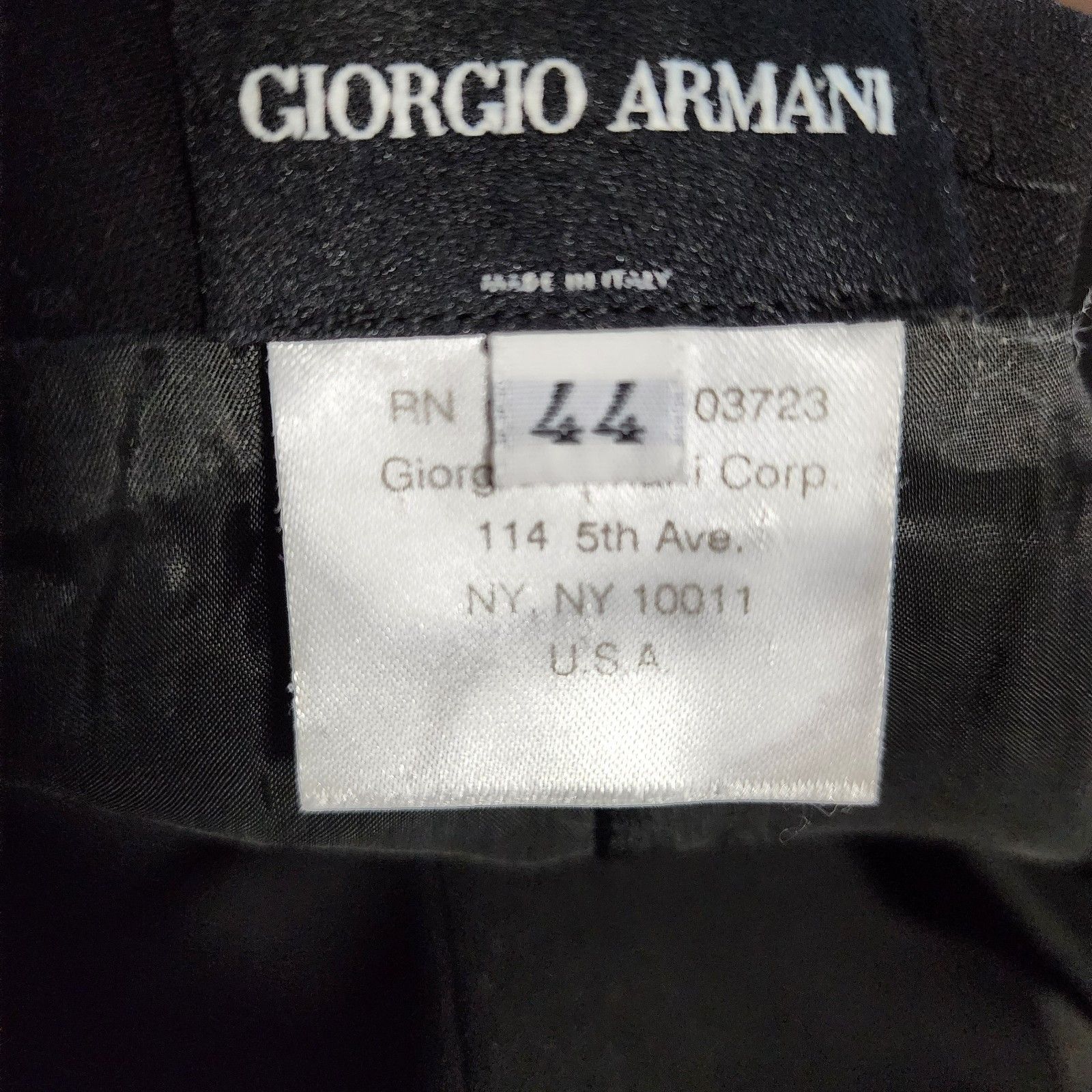 Giorgio Armani Giorgio Armani Black Wool Skirt – Zip Closure, Size 44 (IT) Size 30" / US 8 / IT 44 - 2 Thumbnail