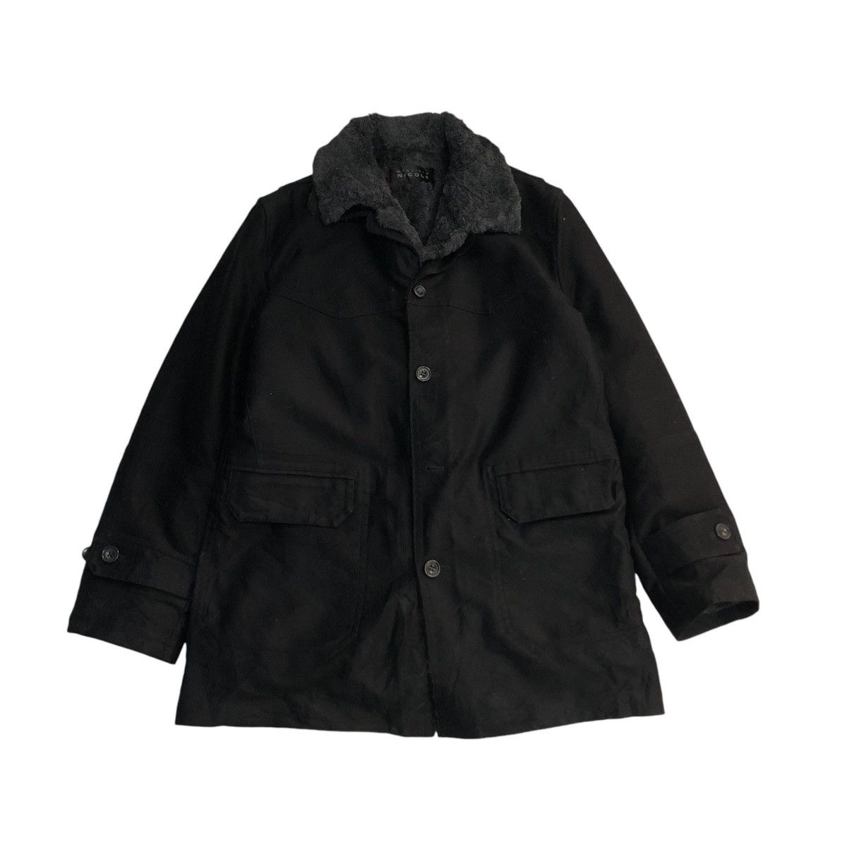 Japanese Brand 🔥VINTAGE CHORE JACKET MONSIUER NICOLE MINK FUR BLANKET Size US M / EU 48-50 / 2 - 1 Thumbnail