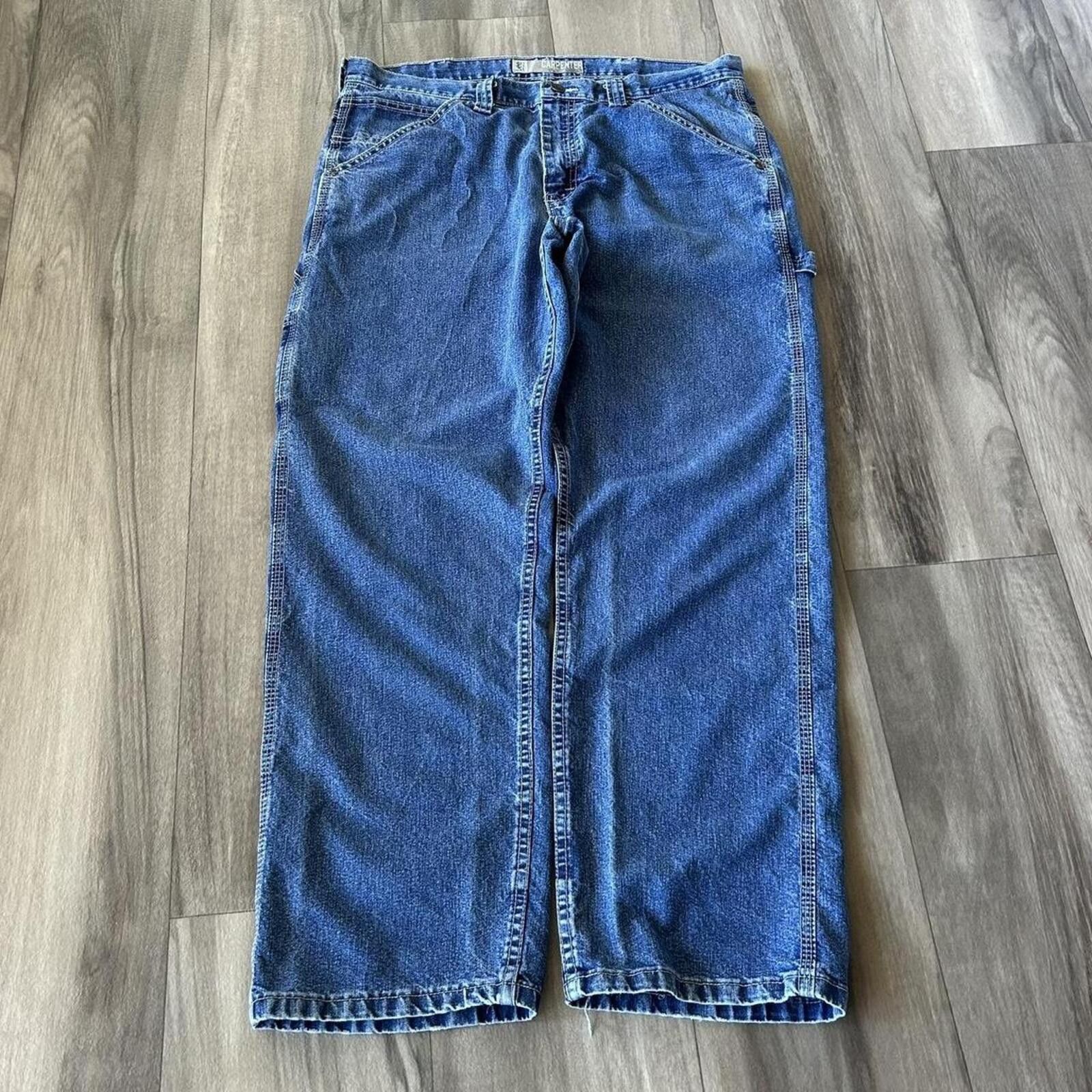 Lee Vintage Baggy Lee Carpenter Blue Denim Jeans size 36/30 Size US 36 / EU 52 - 3 Thumbnail