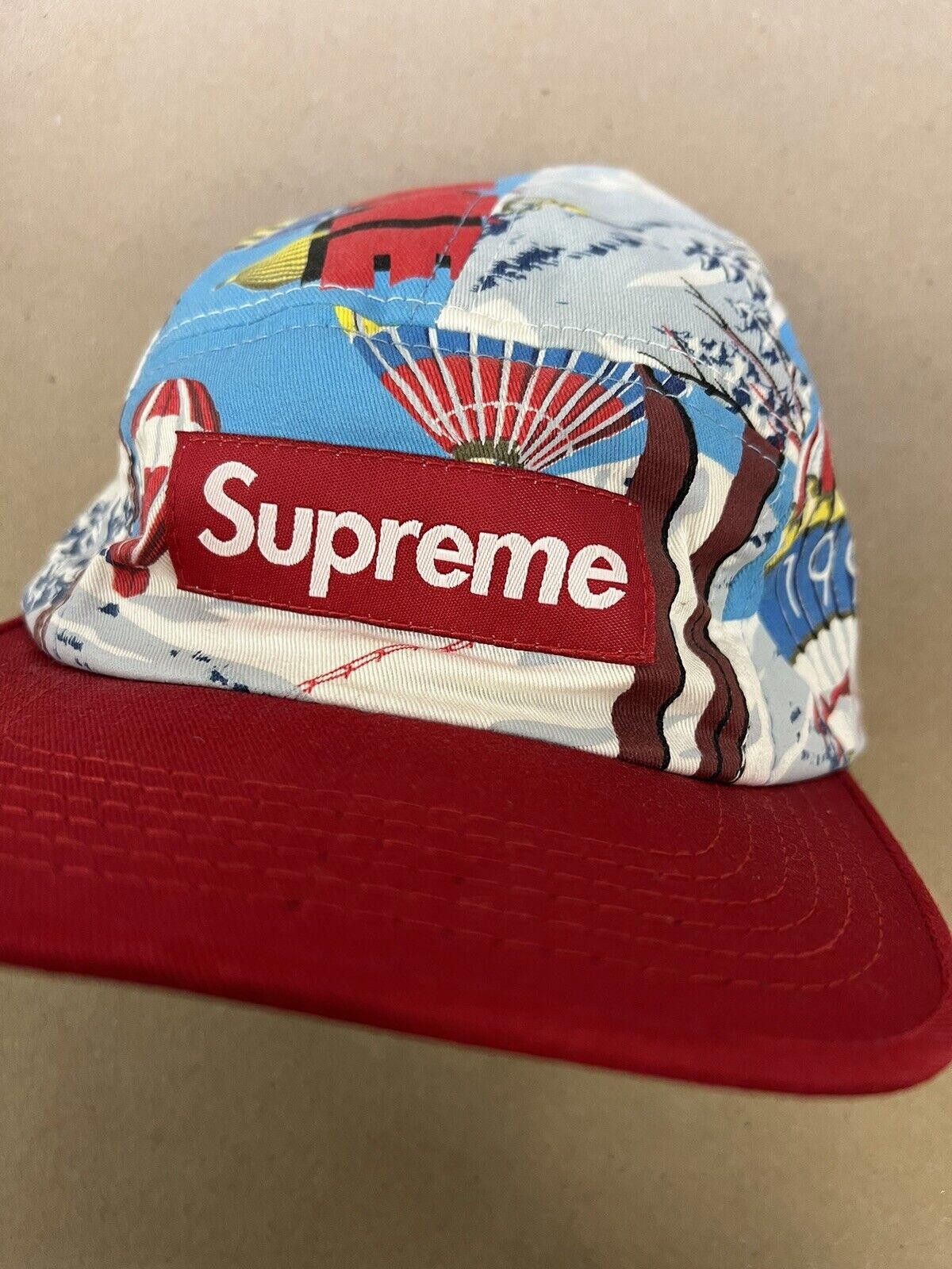 Supreme FW08 Supreme Ballon Lodge Box Logo 5 Panel Camp Cap Hat 2008 Size ONE SIZE - 2 Thumbnail