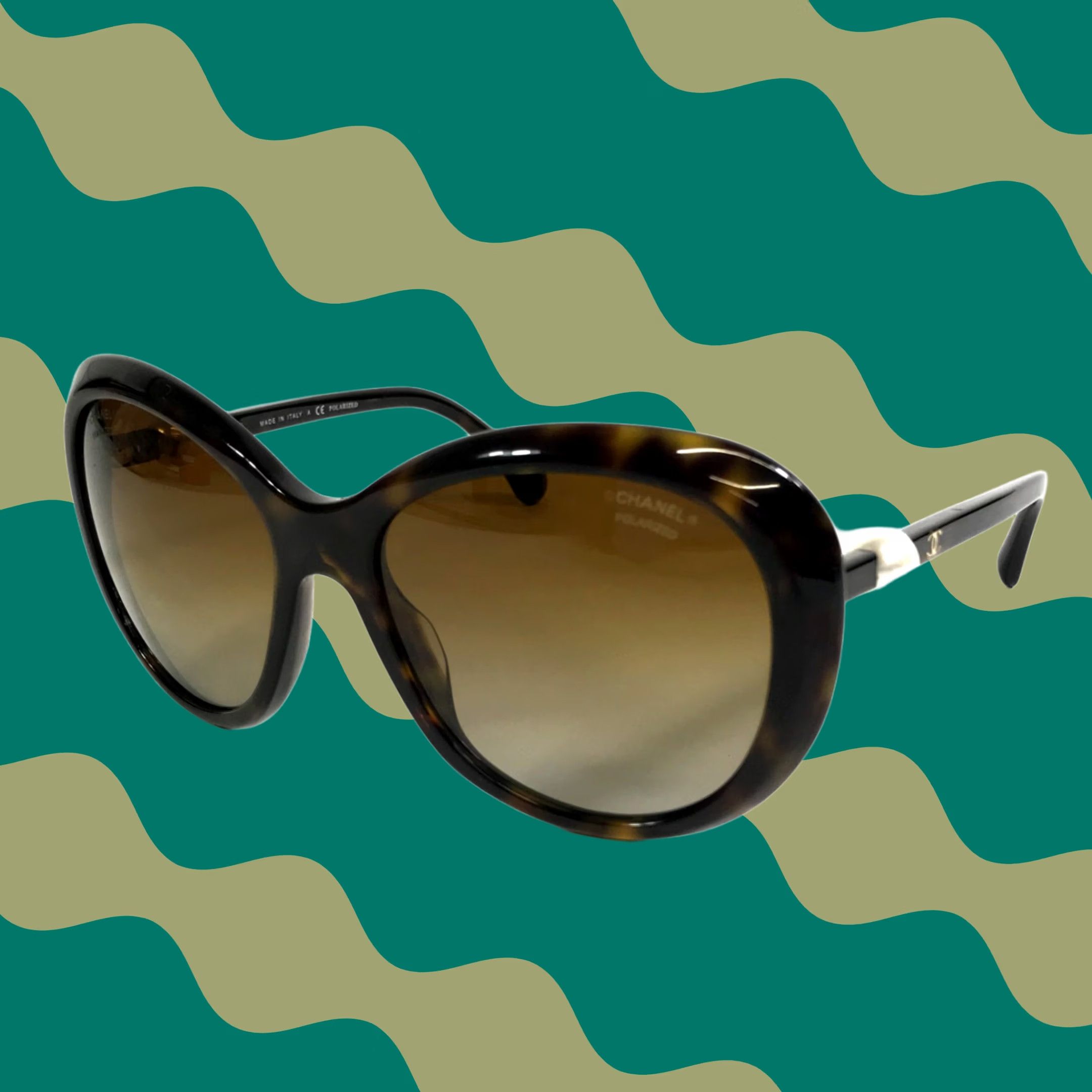 Chanel Chanel Sunglasses Cat Eye Asian Fit Brown Lenses 5516  display picture 2