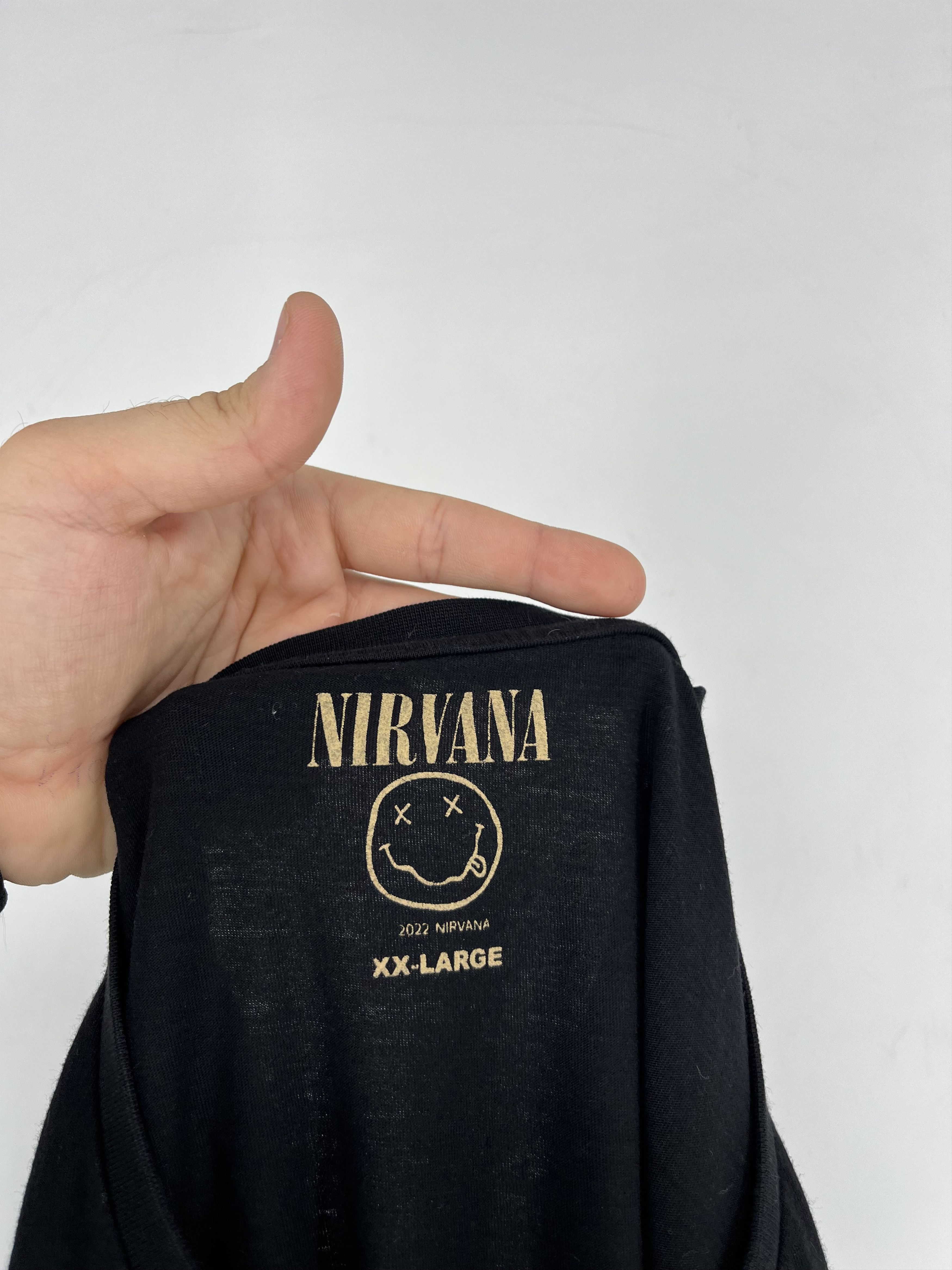 Band Tees × Vintage Nirvana Vintage Tee Men's Size L Black Short Sleeve Size US XXL / EU 58 / 5 - 11 Thumbnail
