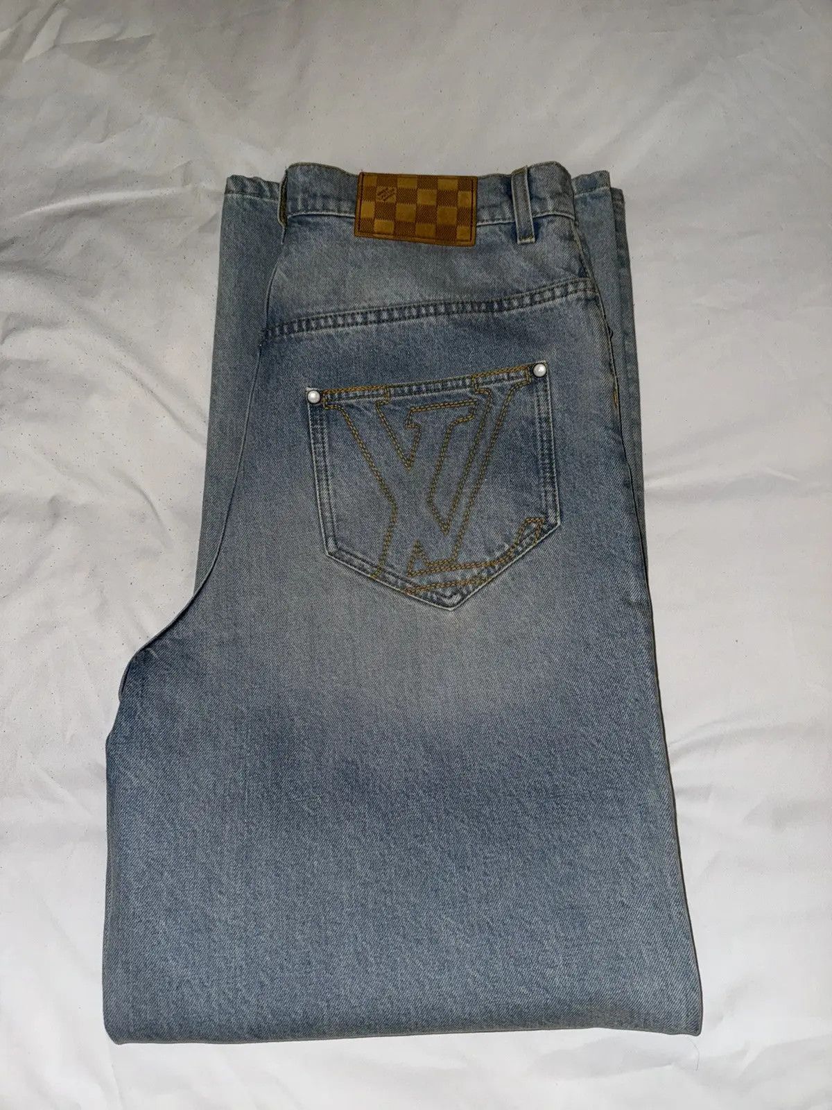 Louis Vuitton Louis Vuitton Wide Leg Fit Jeans Size US 30 / EU 46 - 6 Thumbnail