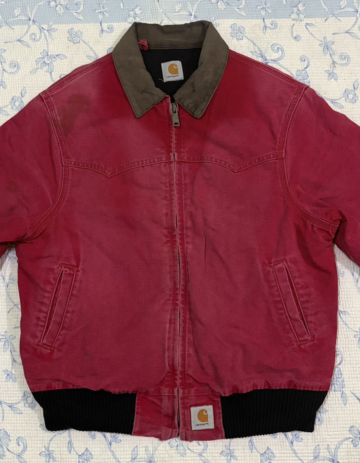 Carhartt Carhartt Detroit Corduroy Collar Zipper Workwear Jacket Size US L / EU 52-54 / 3 - 4 Thumbnail