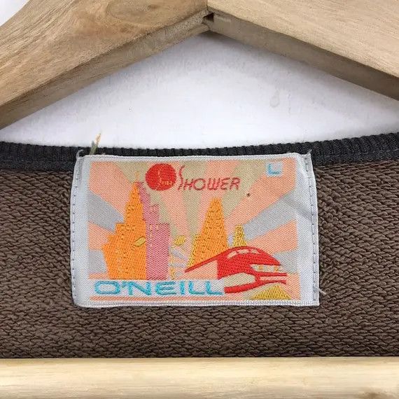 O'Neill Vtg 90’ O’NEILL SURFING CALIFORNIA Snap Button Sweatshirt Size US L / EU 52-54 / 3 - 4 Thumbnail