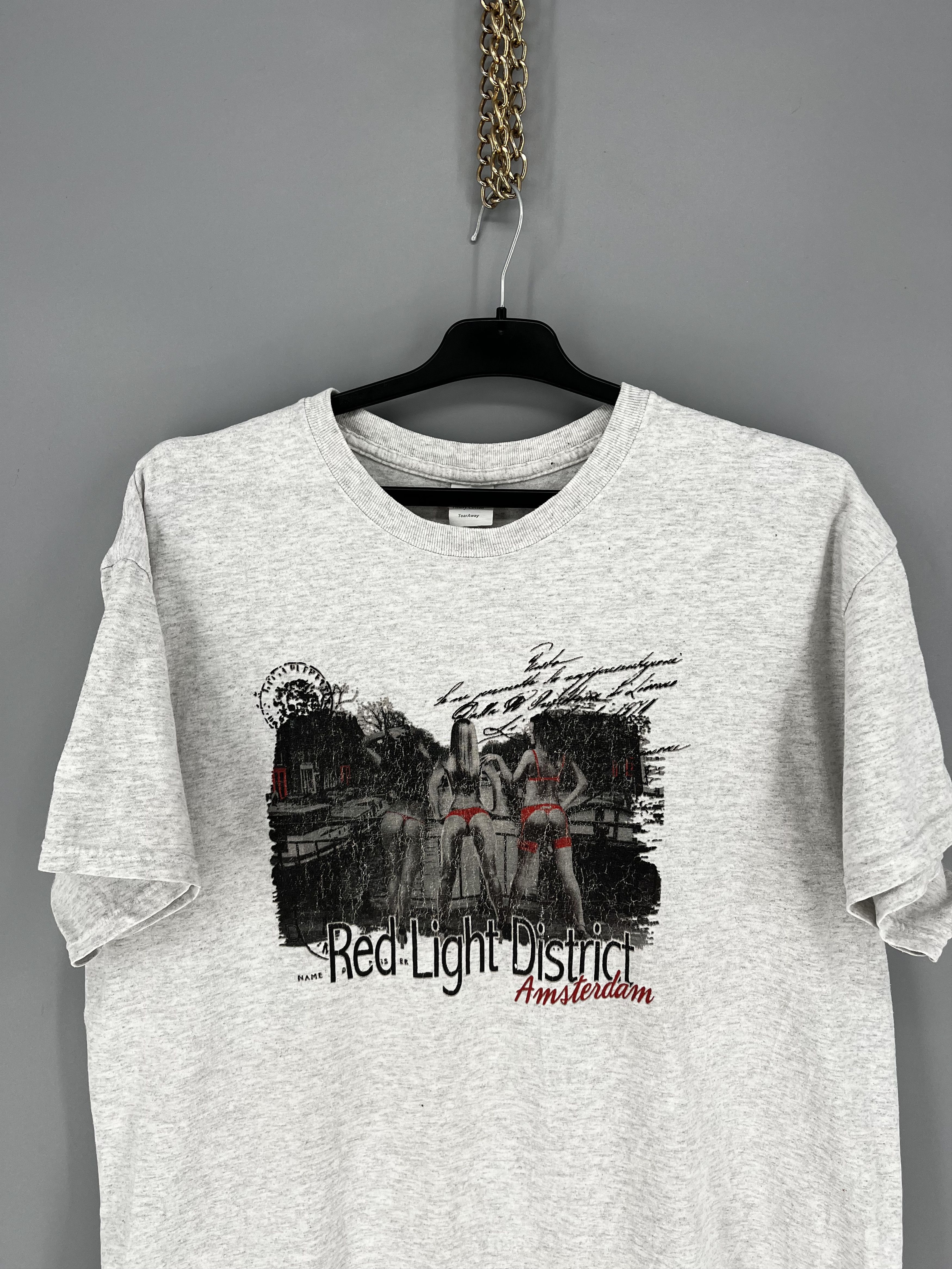 Hook-Ups Vintage 00s Amsterdam red light district graphic tee Size US XL / EU 56 / 4 - 7 Thumbnail