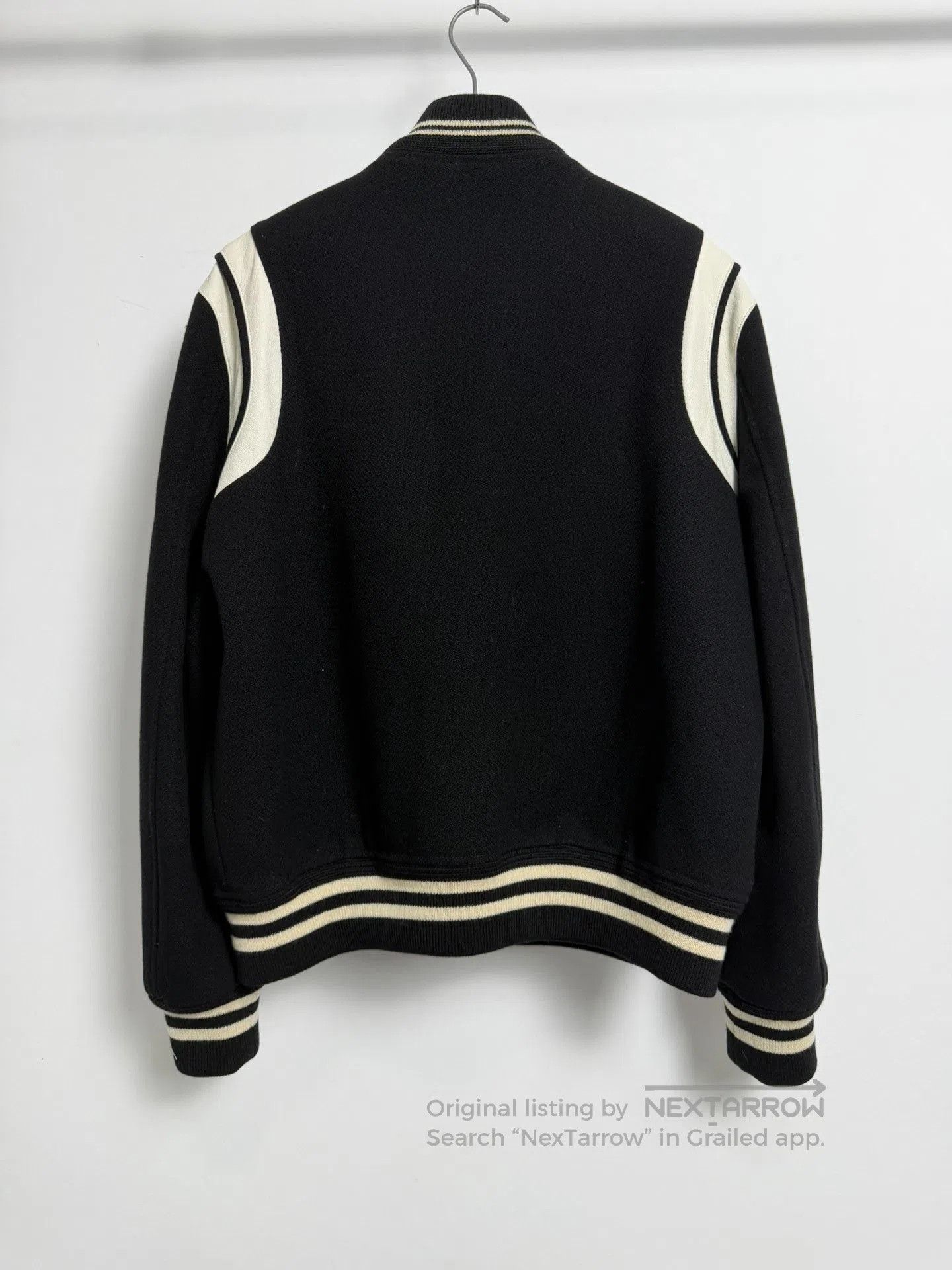 Saint Laurent Paris Saint Laurent Black White Varsity Jacket. Size US M / EU 48-50 / 2 - 2 Thumbnail