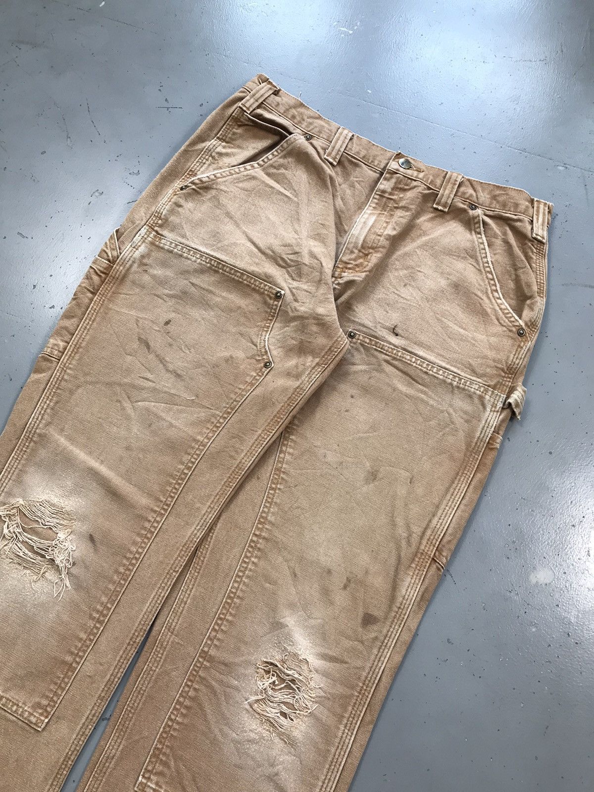 Carhartt × Vintage Faded vintage Carhartt relaxed fit double knee denim Size US 34 / EU 50 - 2 Thumbnail