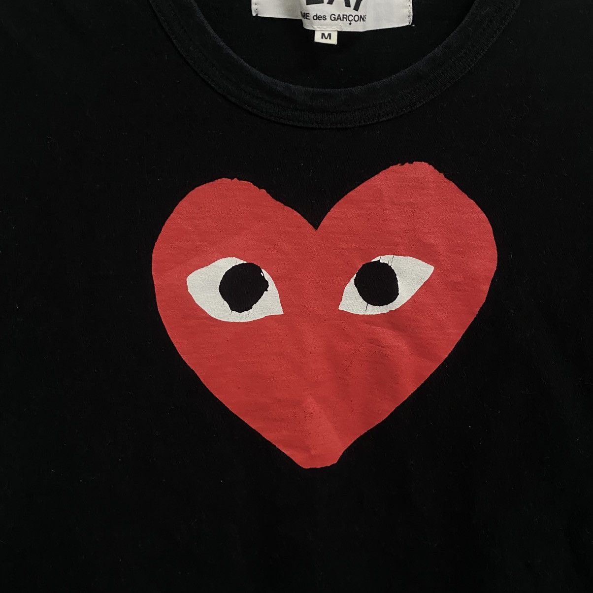 Comme des Garcons Vintage Comme Des Garçons Big Heart T-Shirt Size US M / EU 48-50 / 2 - 5 Thumbnail